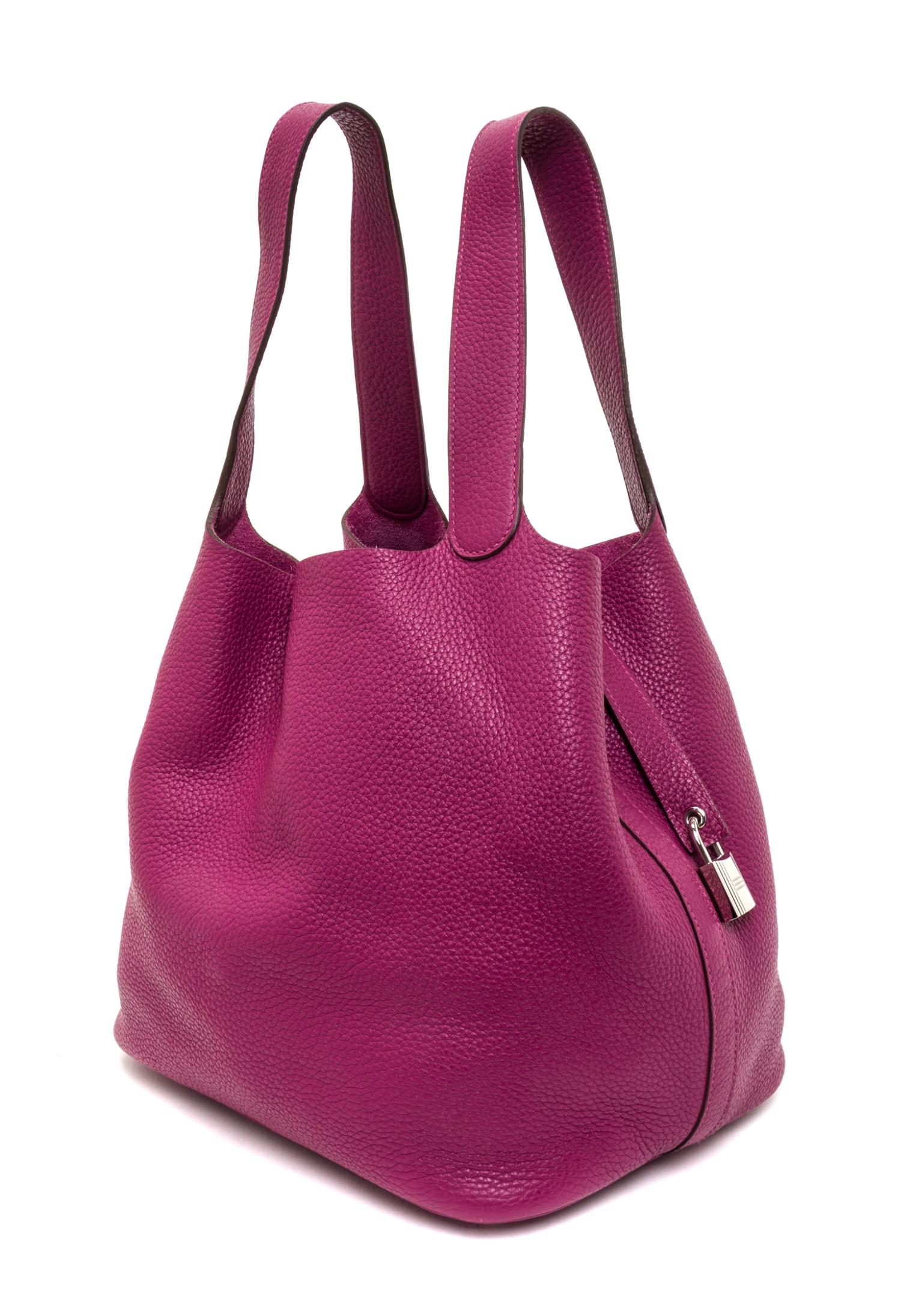 An Hermes Tosca Taurillon Clemence Picotin Lock GM Handbag, 10.5" x 10.5" x 8.5".