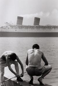 Ruth Orkin (1921-1985) Boys with Ship, NYC, 1948