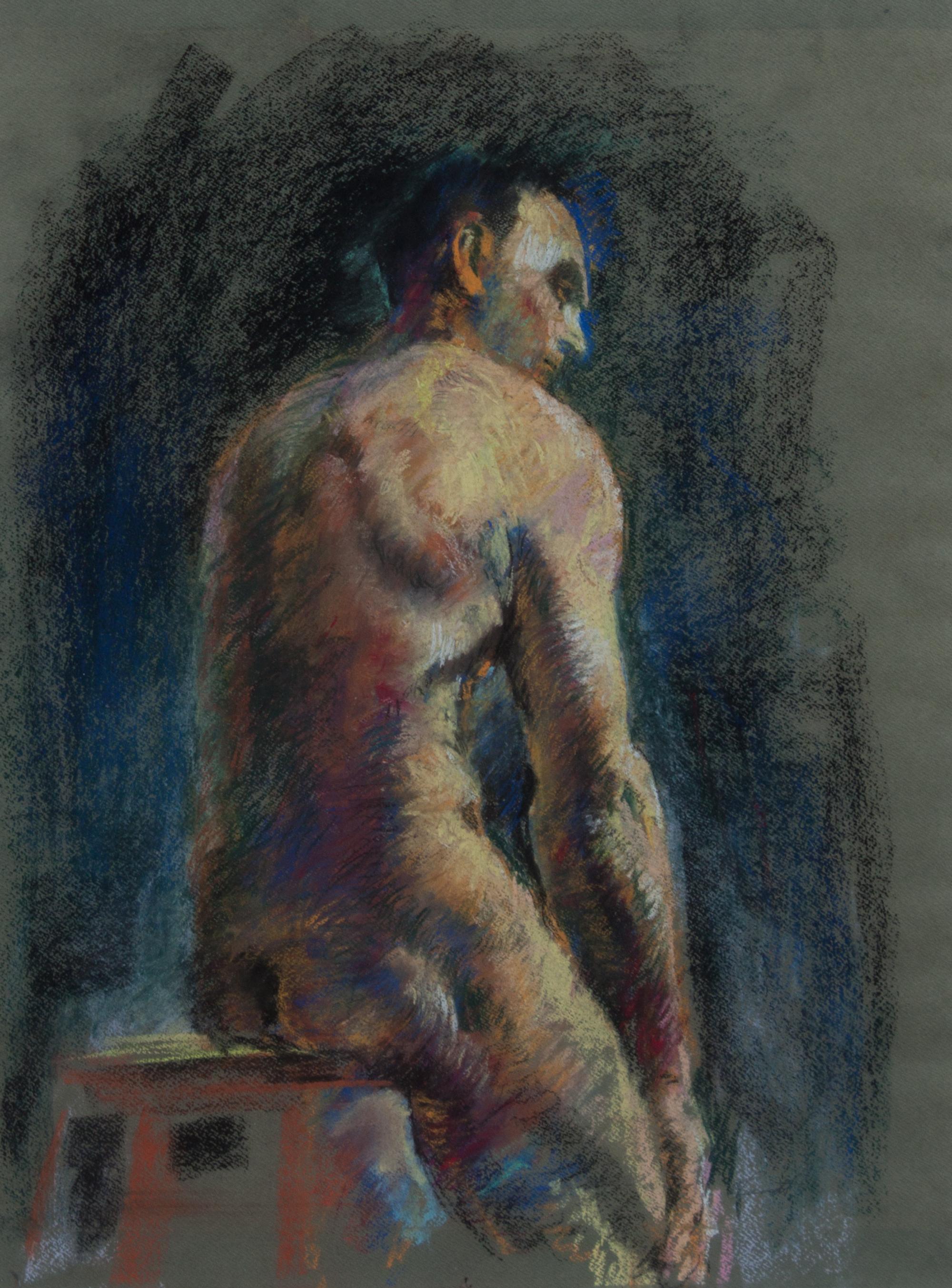 Gerald Landt, (American, b. 1919), Seated Male, 1947