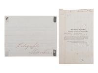 [CIVIL WAR] -- [AFRICAN AMERICANA]. Two documents, comprising: