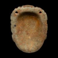 A Maya Jadeite Face Pendant