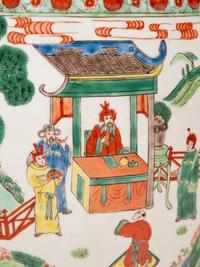 A Chinese Enameled Porcelain Garden Seat