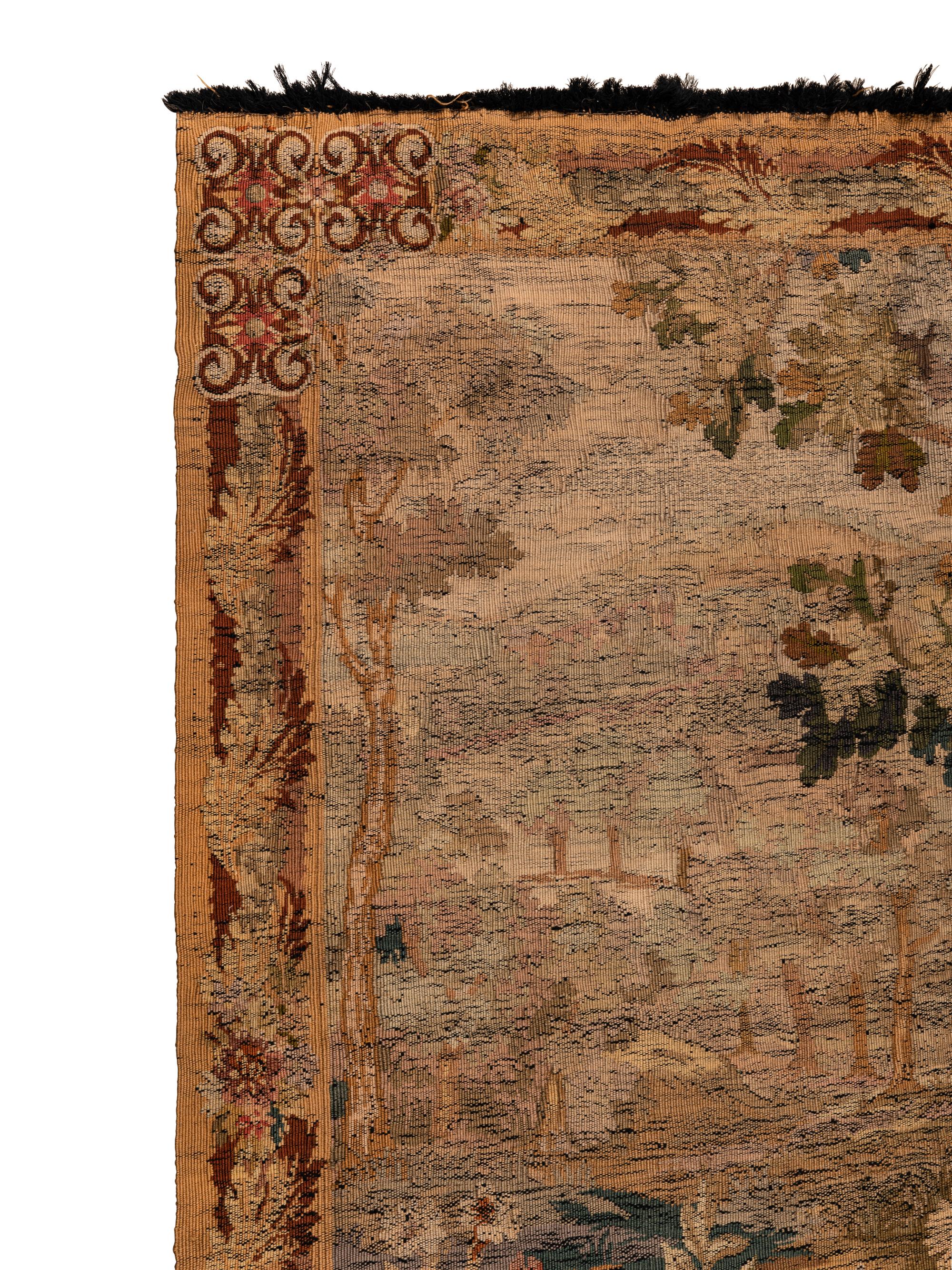 A Continental Wool Tapestry