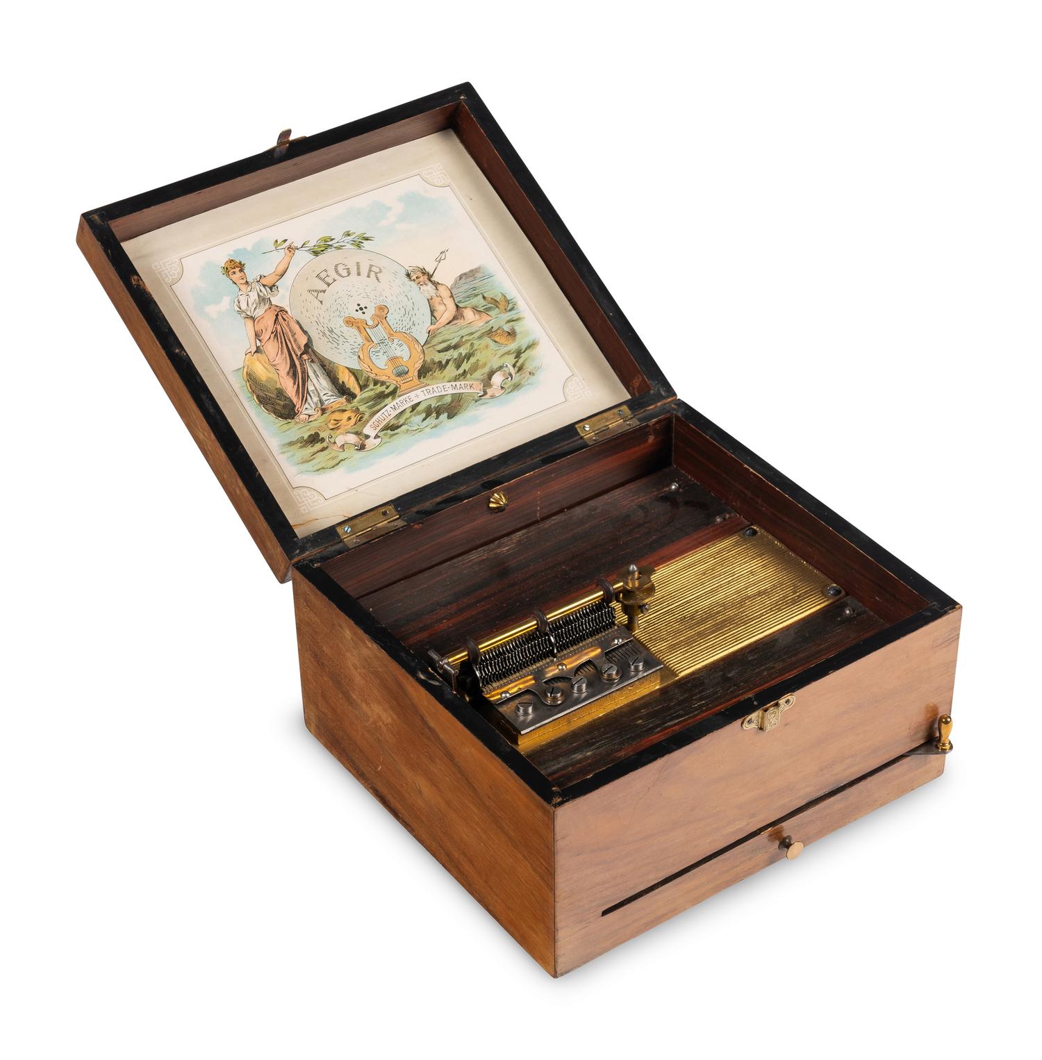 An Aegir 8 7/16-Inch Disk Music Box