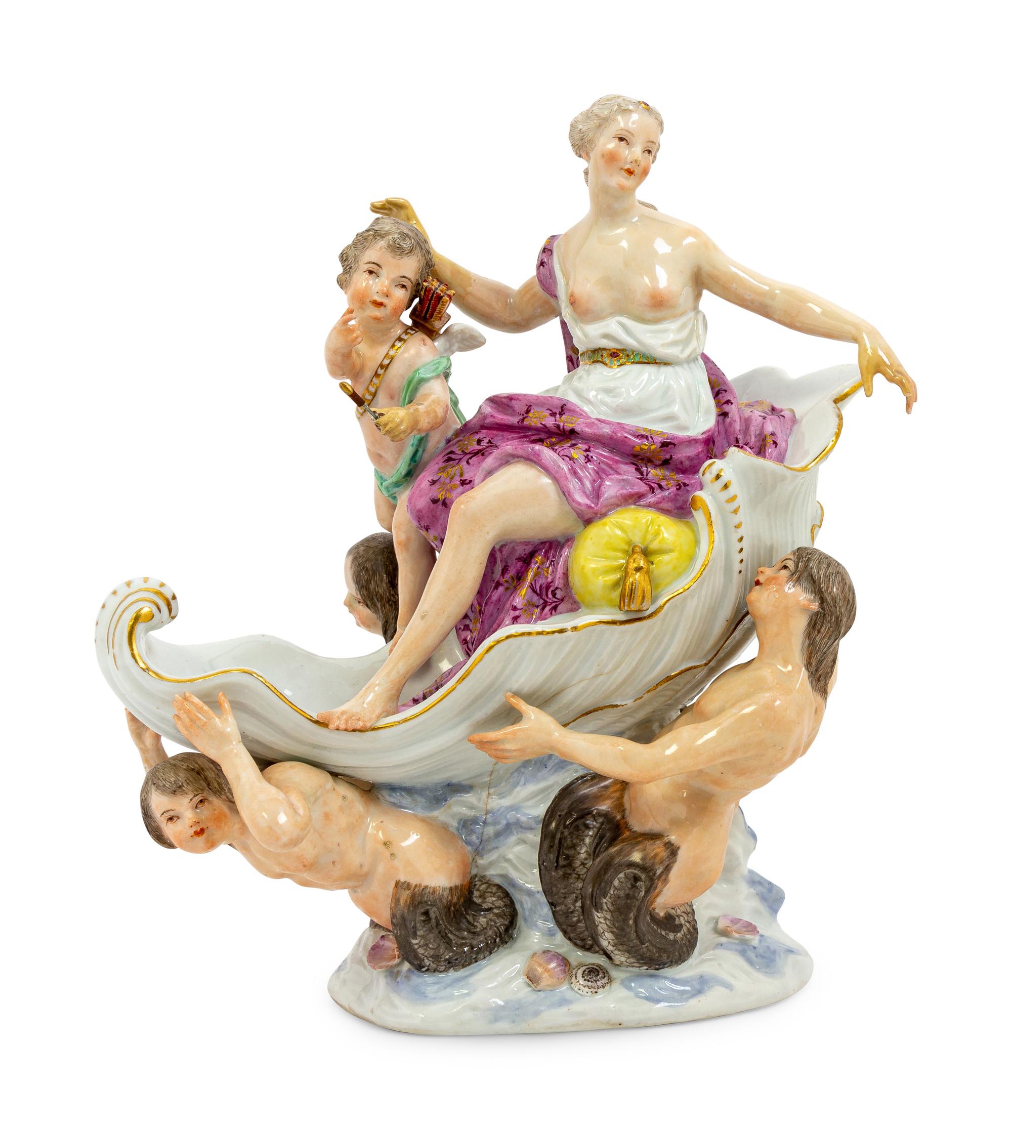 A Meissen Porcelain Figural Group, The Triumph of Venus