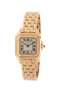 CARTIER, 18K YELLOW GOLD 'PANTHÈRE' WRISTWATCH