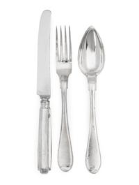 An Italian Silver Flatware Service