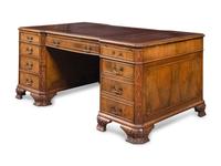 A George III Style Mahogany Pedestal Desk