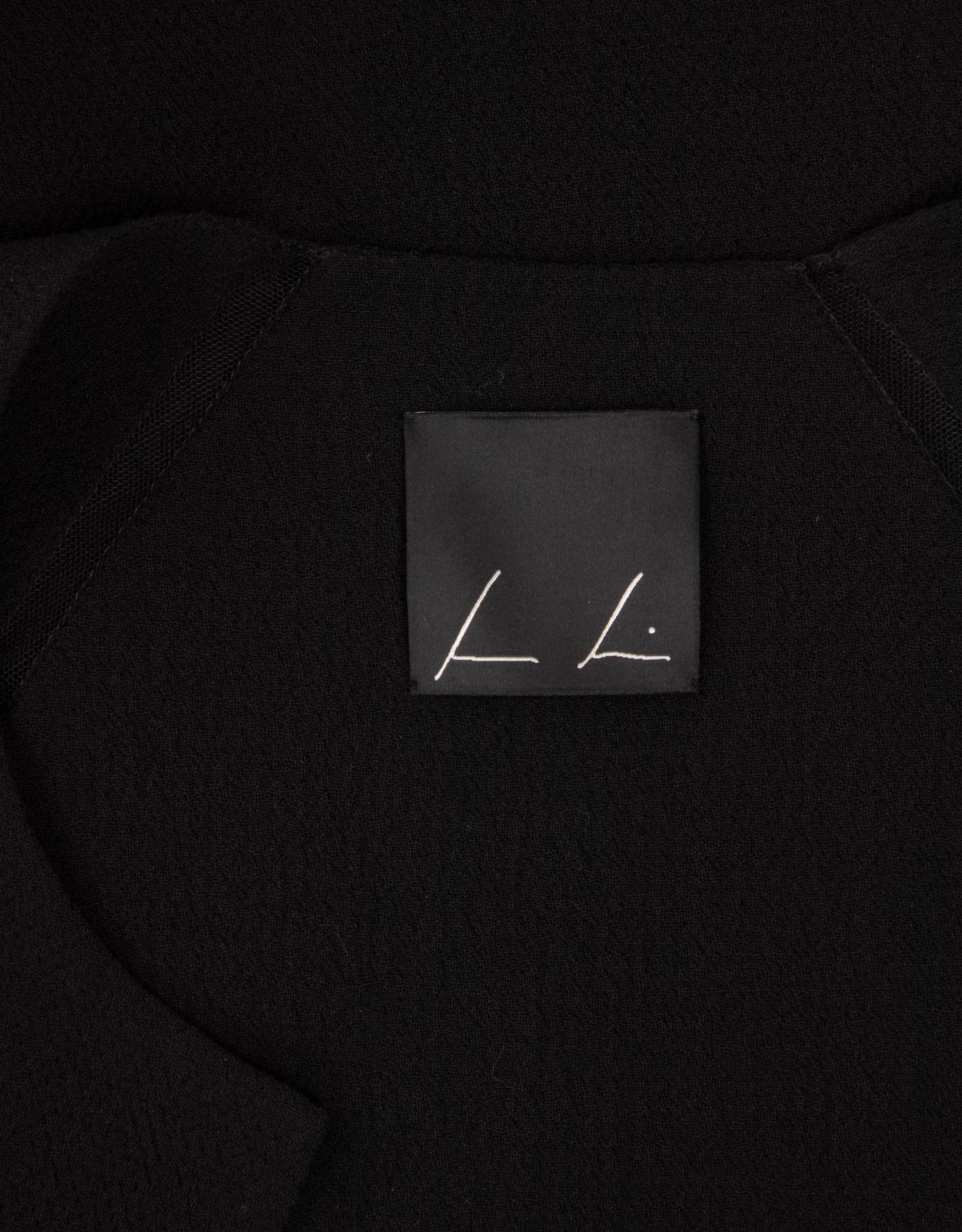 Ralph Rucci Wool Jacket with Net Inserts