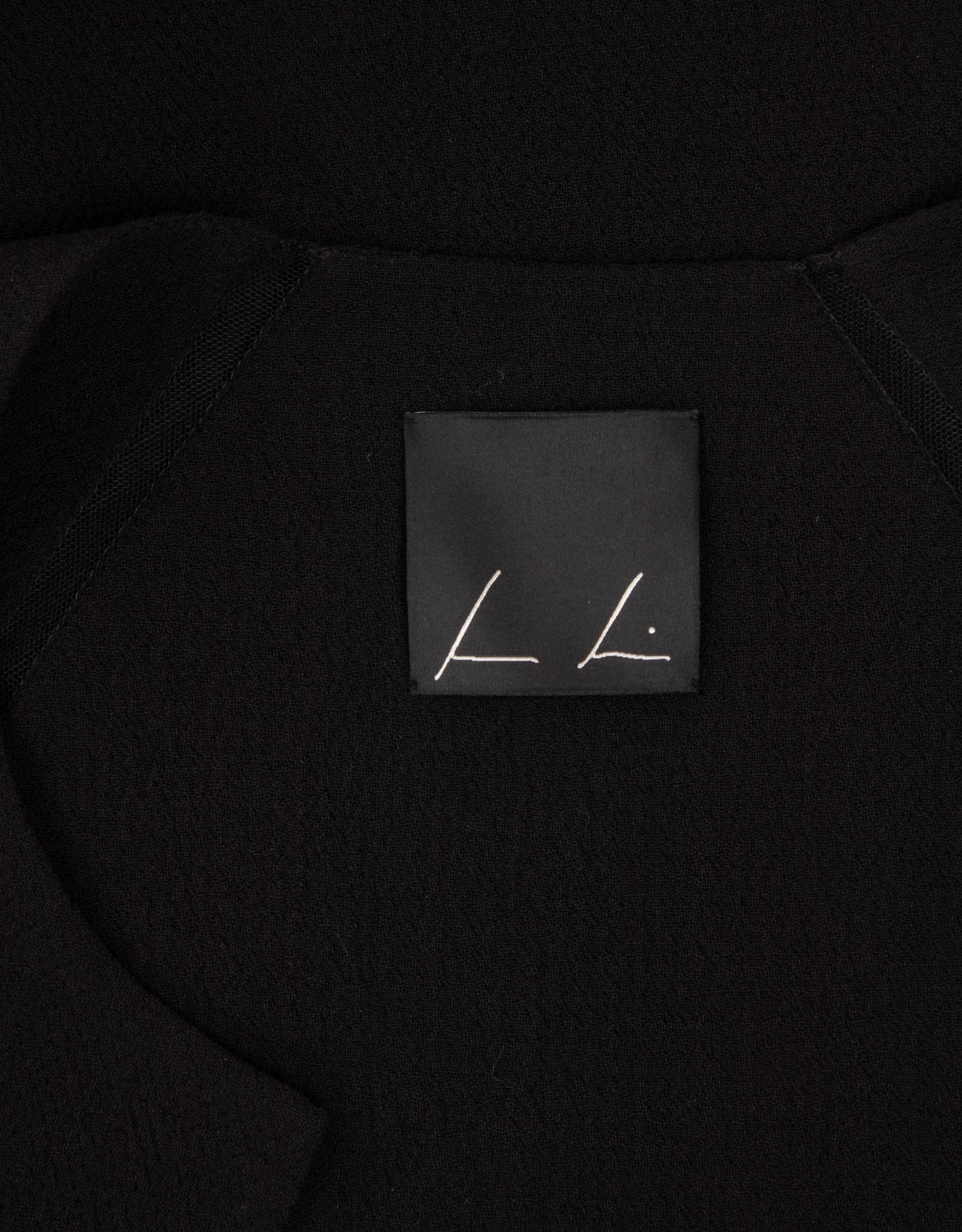 Ralph Rucci Wool Jacket with Net Inserts