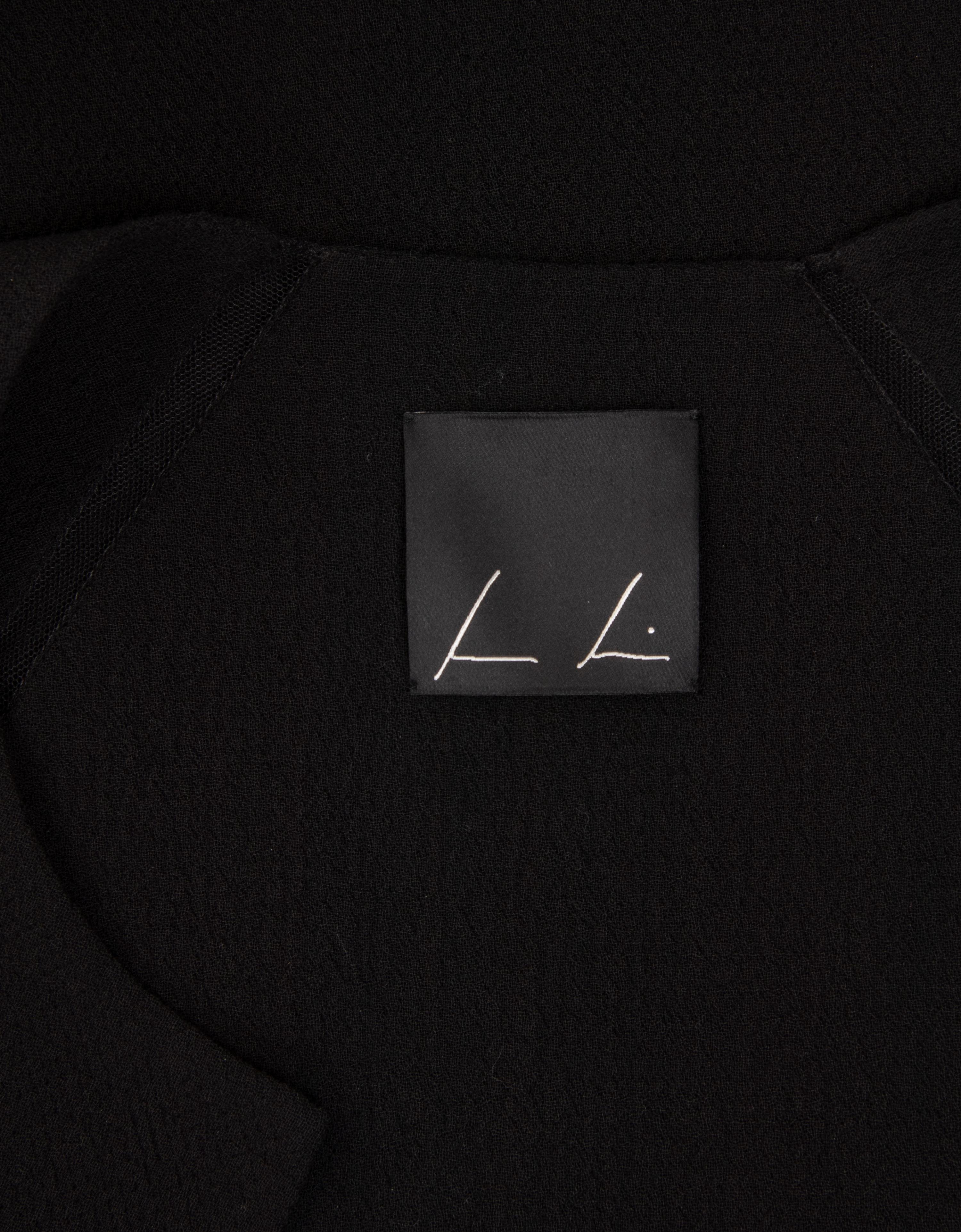 Ralph Rucci Wool Jacket with Net Inserts