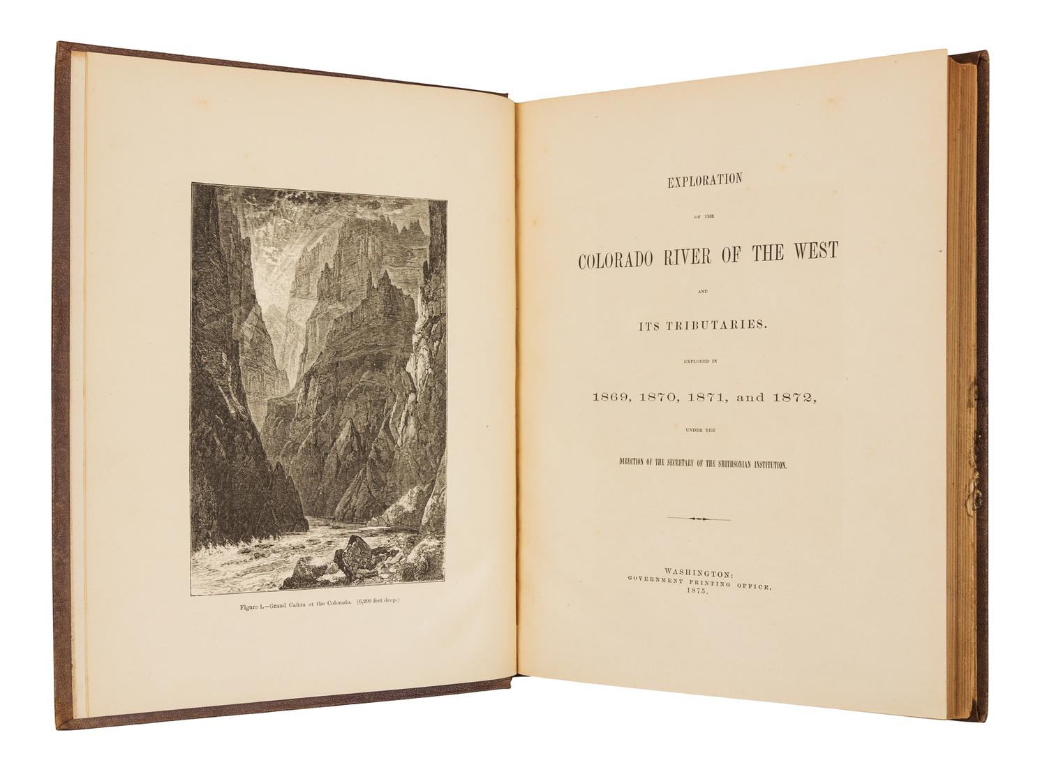 POWELL, John Wesley. Exploration of the Colorado River of the West and Its Tributaries. Washington, D. C., 1875. FIRST EDITON.