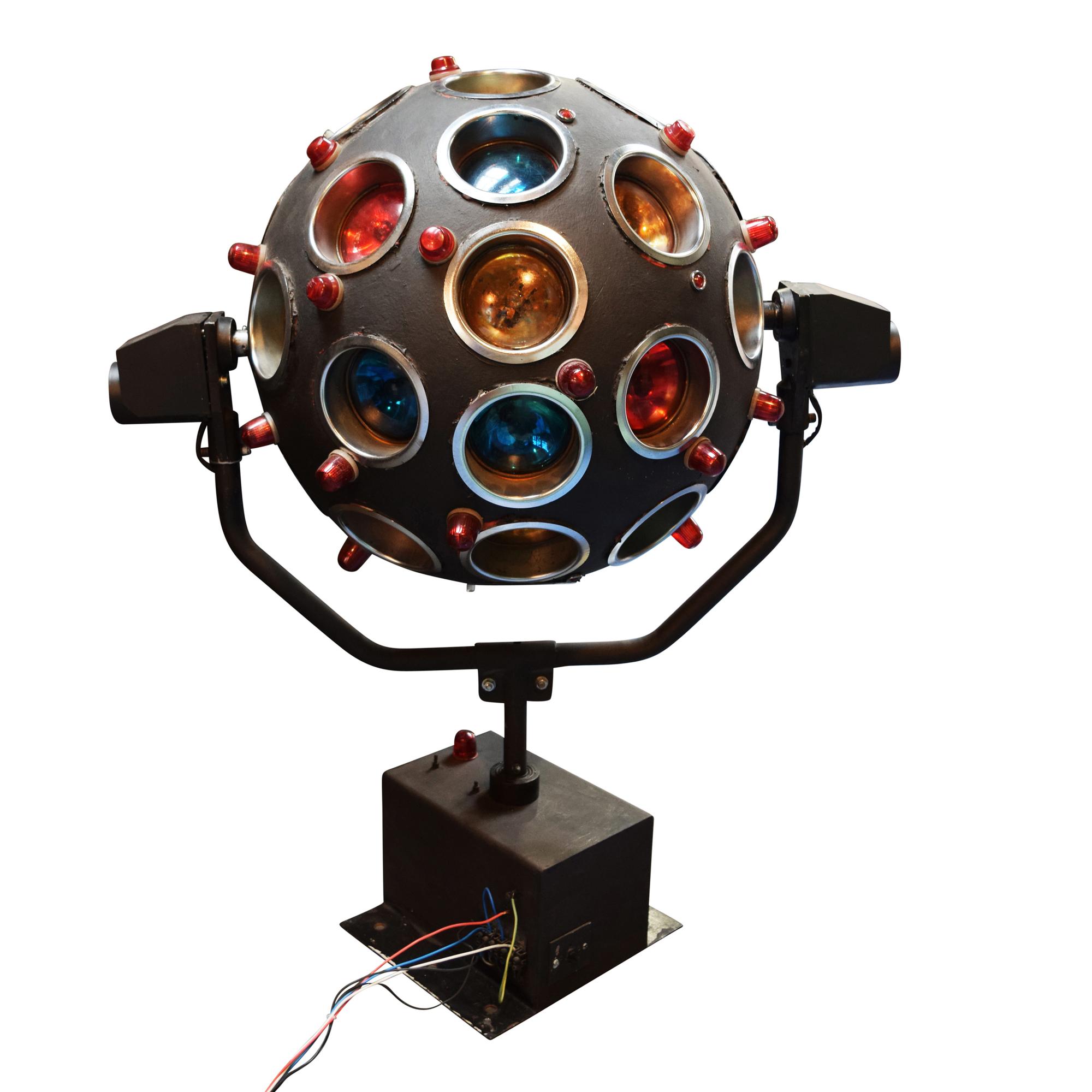 A Metal and Plastic "Disco" Ball 36" W x 24" D x 45" H — Italy, Late 20th Century