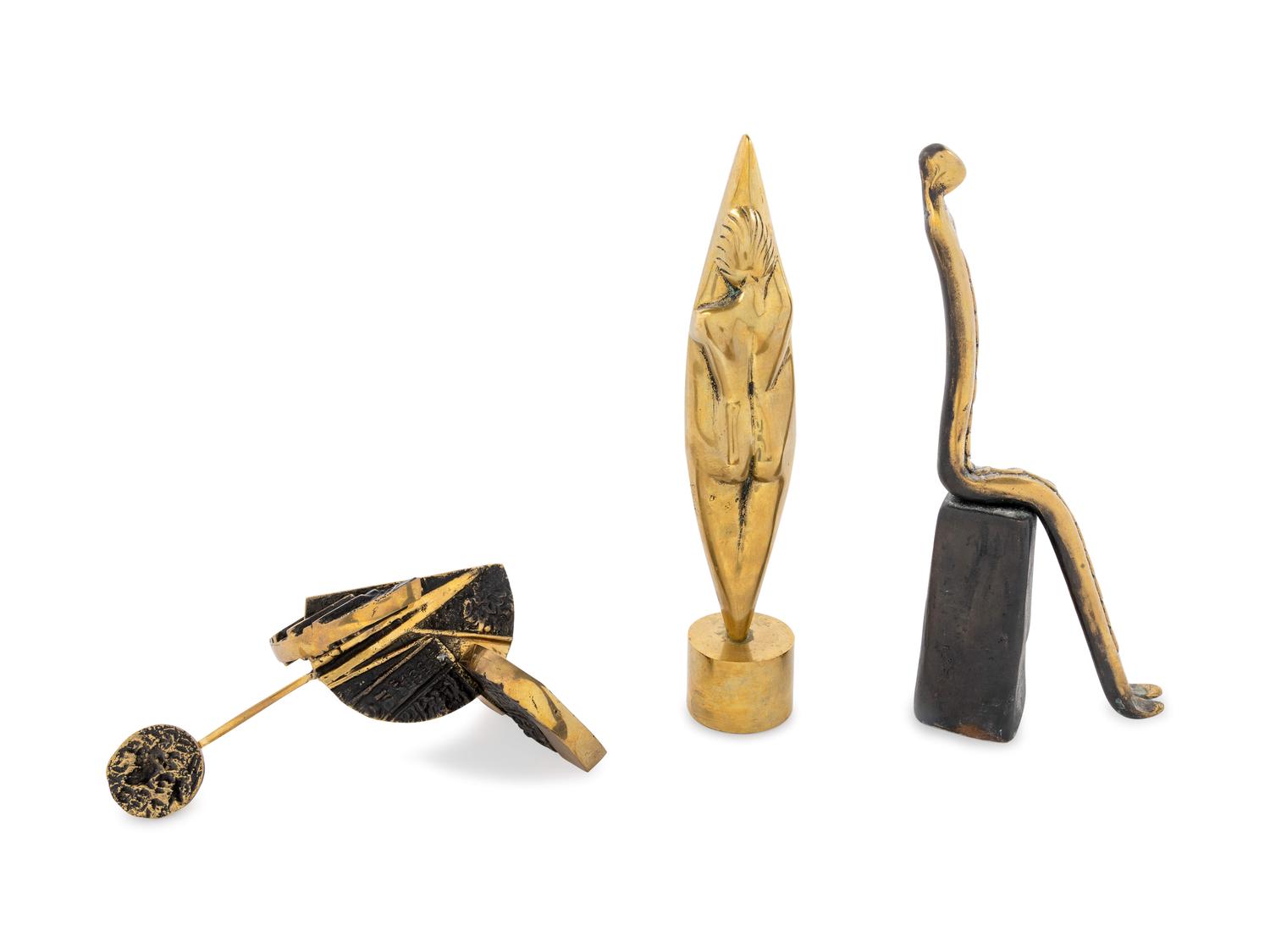 Four Modernist Bronze Sculptures