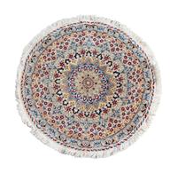 A Nain Wool and Silk Rug