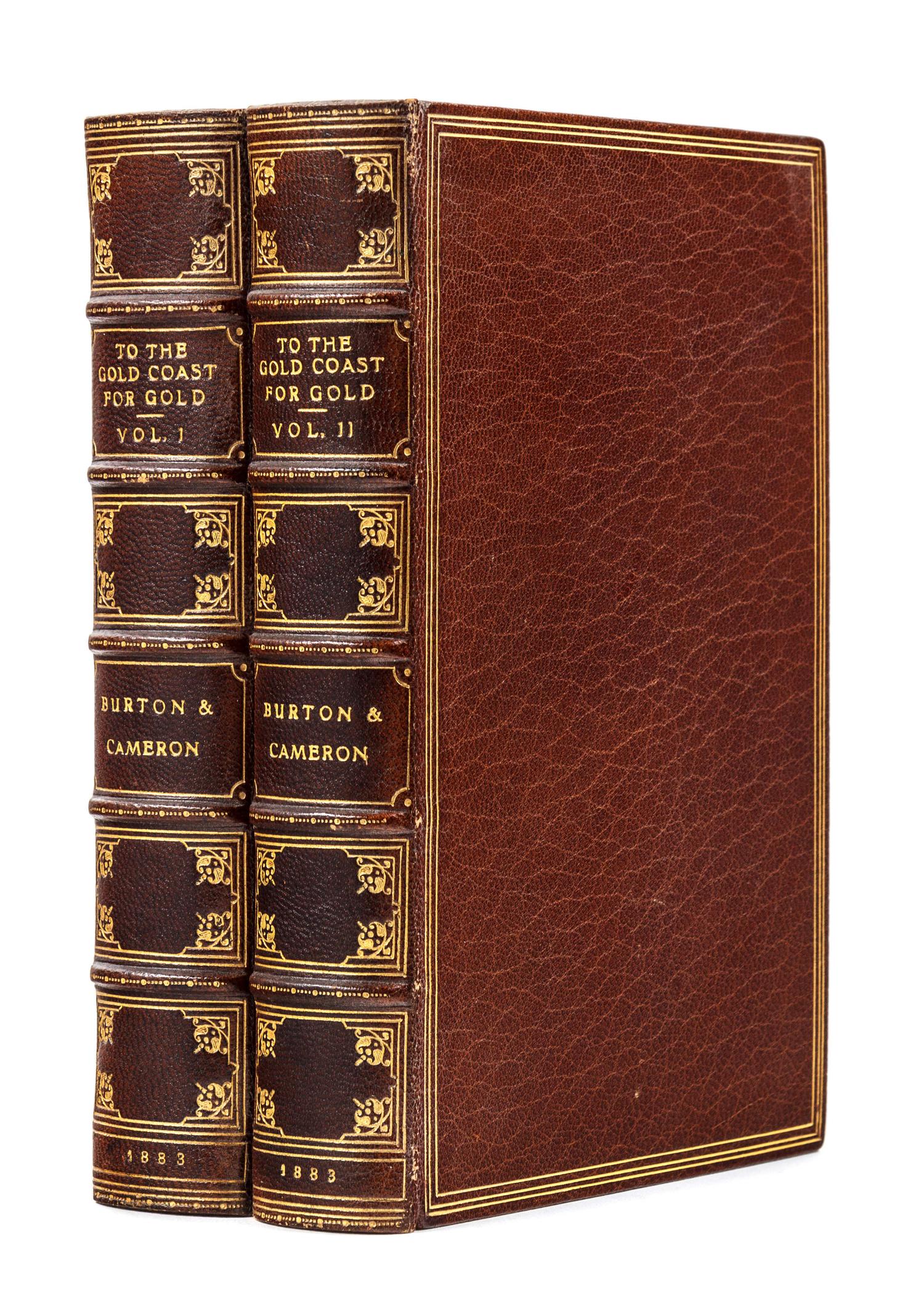 BURTON, Richard Francis, Sir (1821-1890) and Verney Lovett CAMERON (1844-1894). To the Gold Coast for Gold. London: Chatto & Windus, 1893.