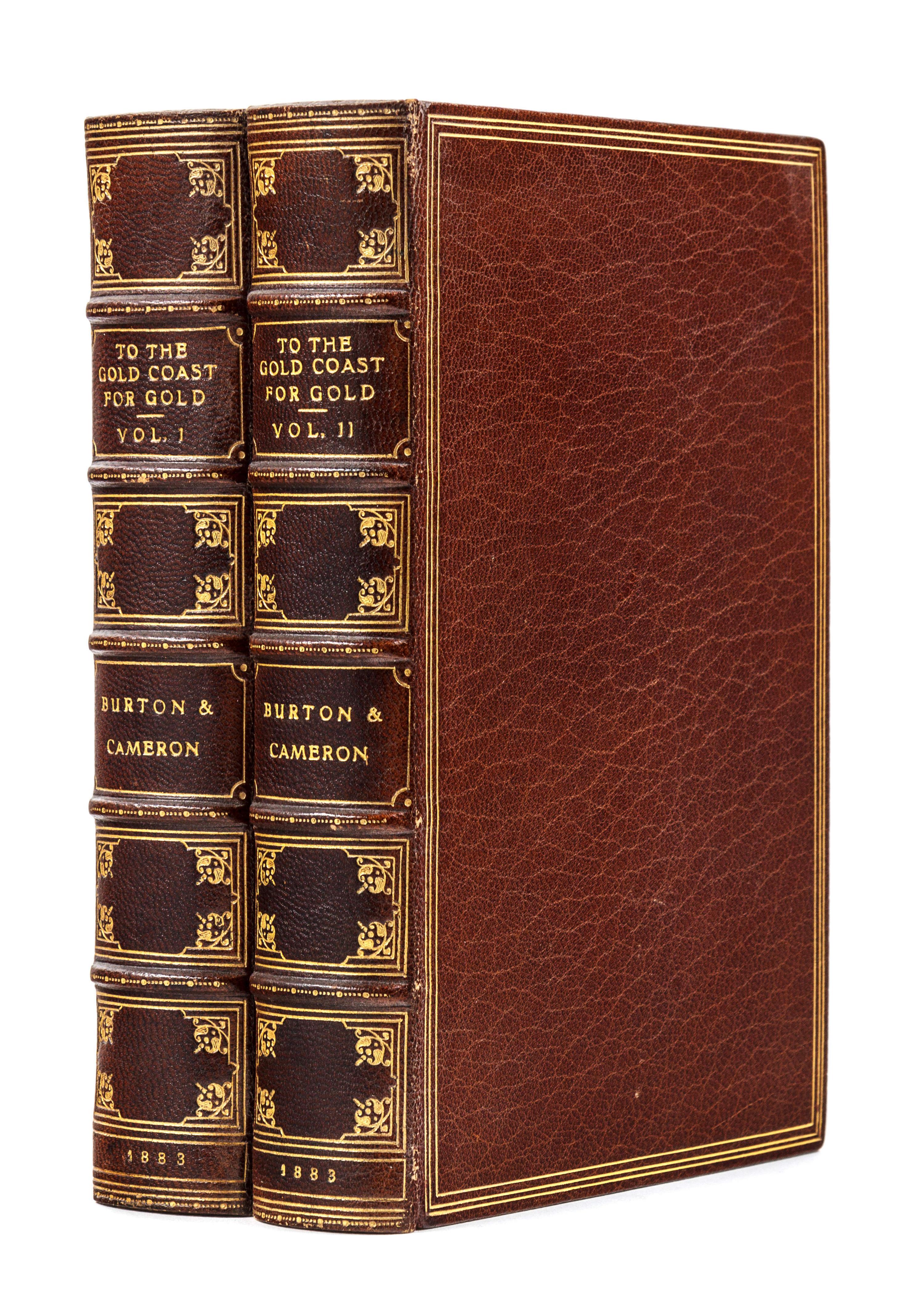 BURTON, Richard Francis, Sir (1821-1890) and Verney Lovett CAMERON (1844-1894). To the Gold Coast for Gold. London: Chatto & Windus, 1893.