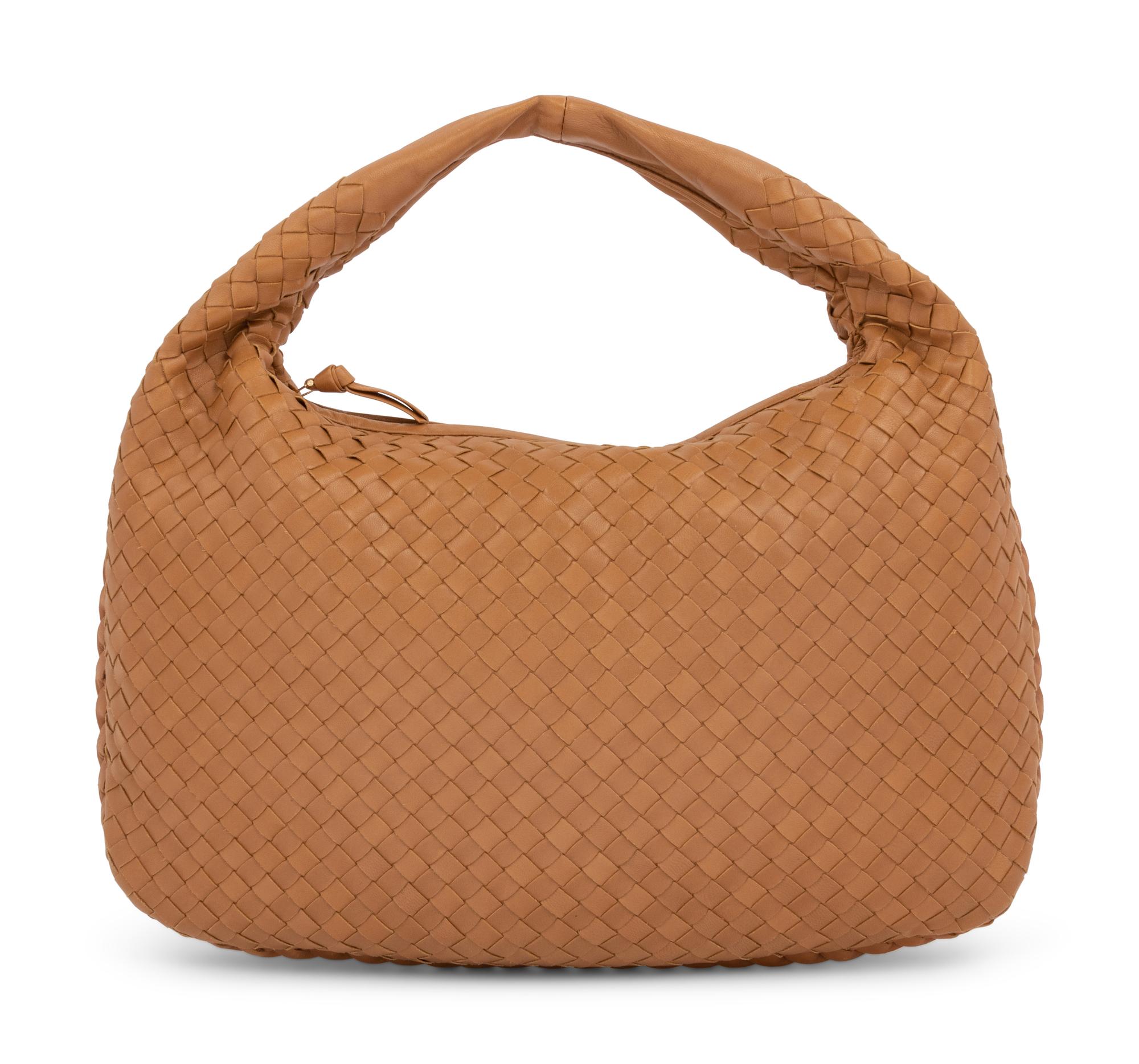 Bottega Veneta Tan Intrecciato Leather Hobo
