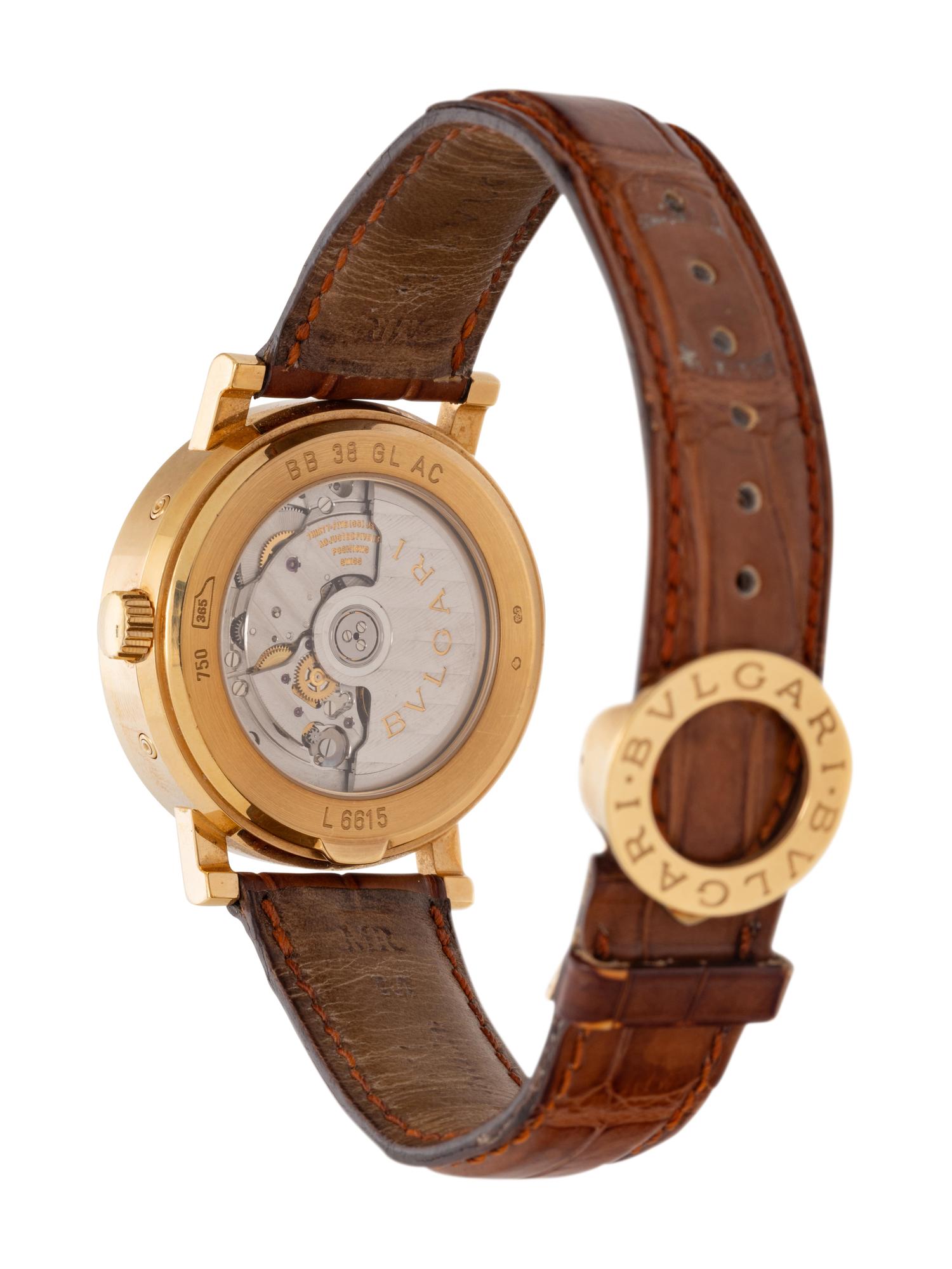 BULGARI, 18K YELLOW GOLD WATCH