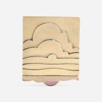 Olaf Skoogfors (American, 1930-1975) Vermeil Cloud Pendant Necklace and Brooch, USA, 1973