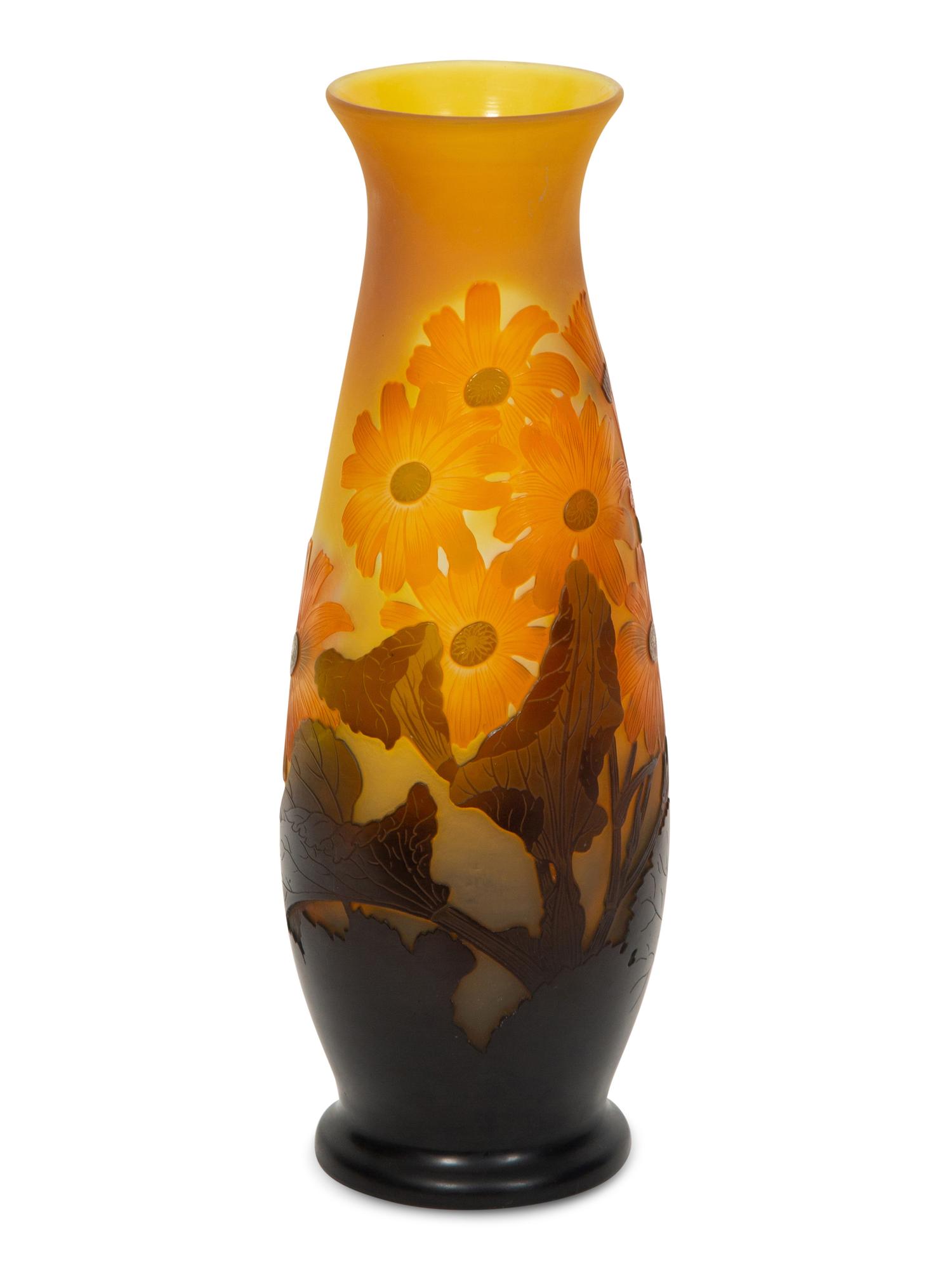An Émile Gallé Cameo Glass Vase
