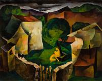 William Samuel Schwartz, (American, 1896-1977), Back Lawn, 1929