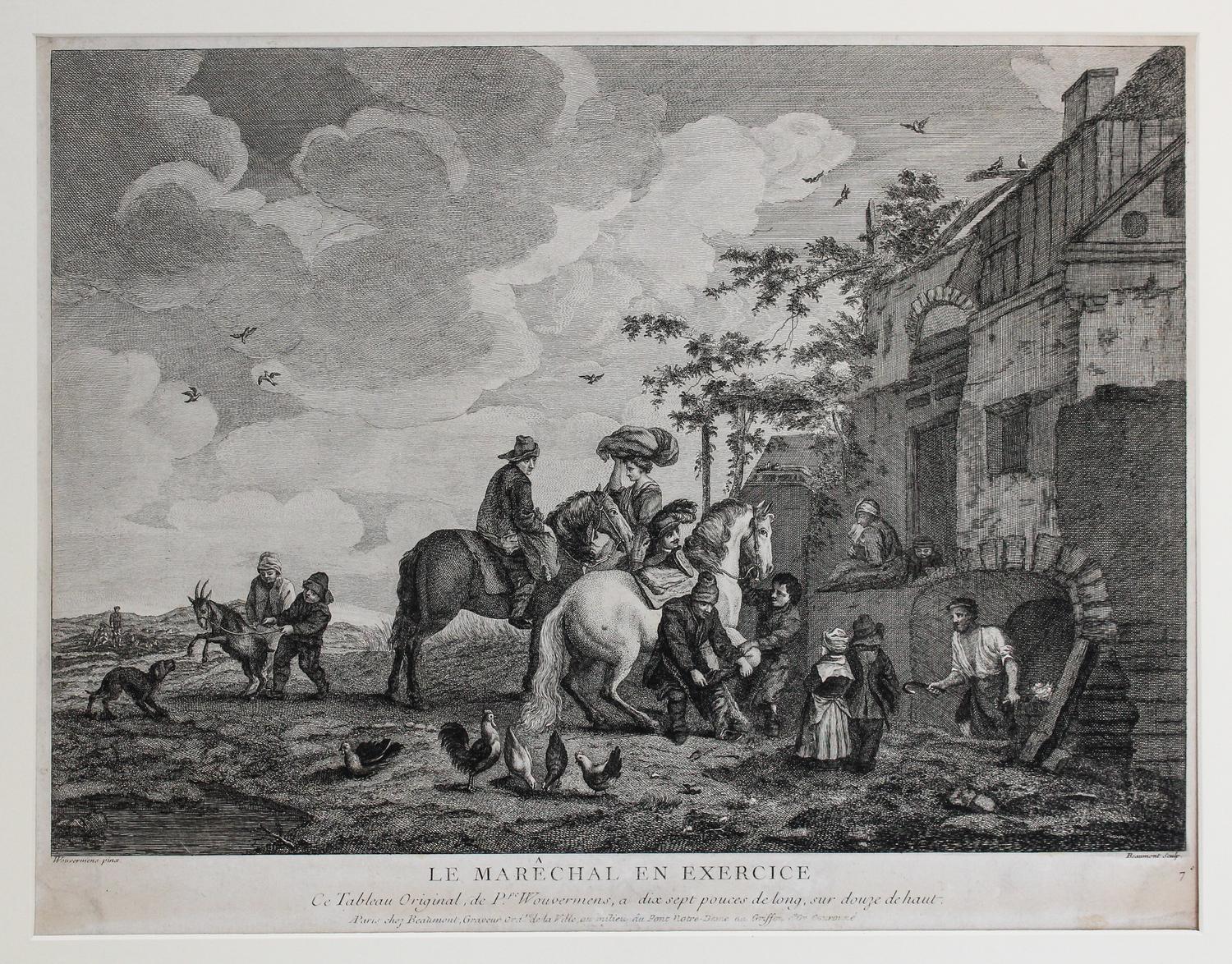 Various Artists, (Continental, 18th/19th century), A Group of Engravings and Etchings, 17 total.