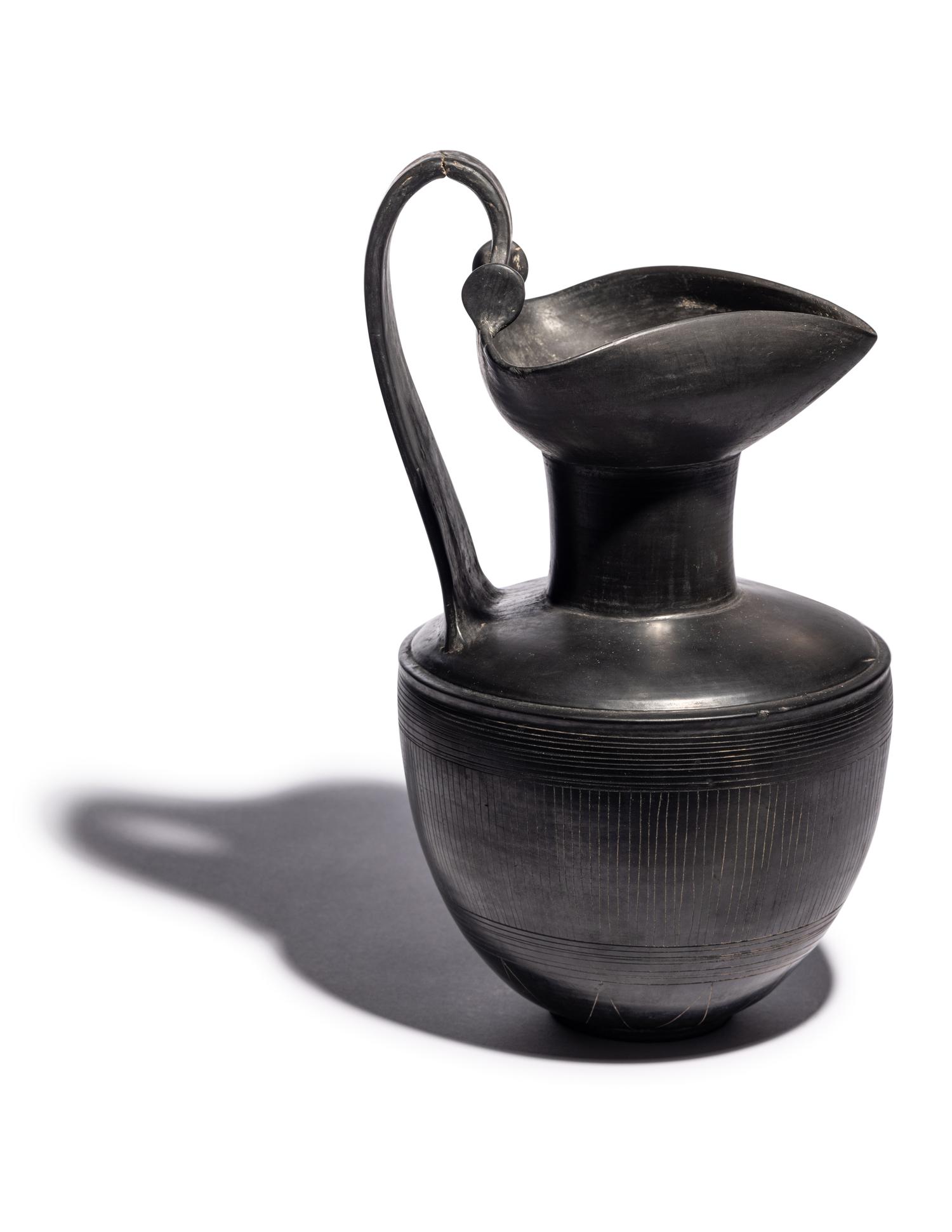 An Etruscan Bucchero Oinochoe