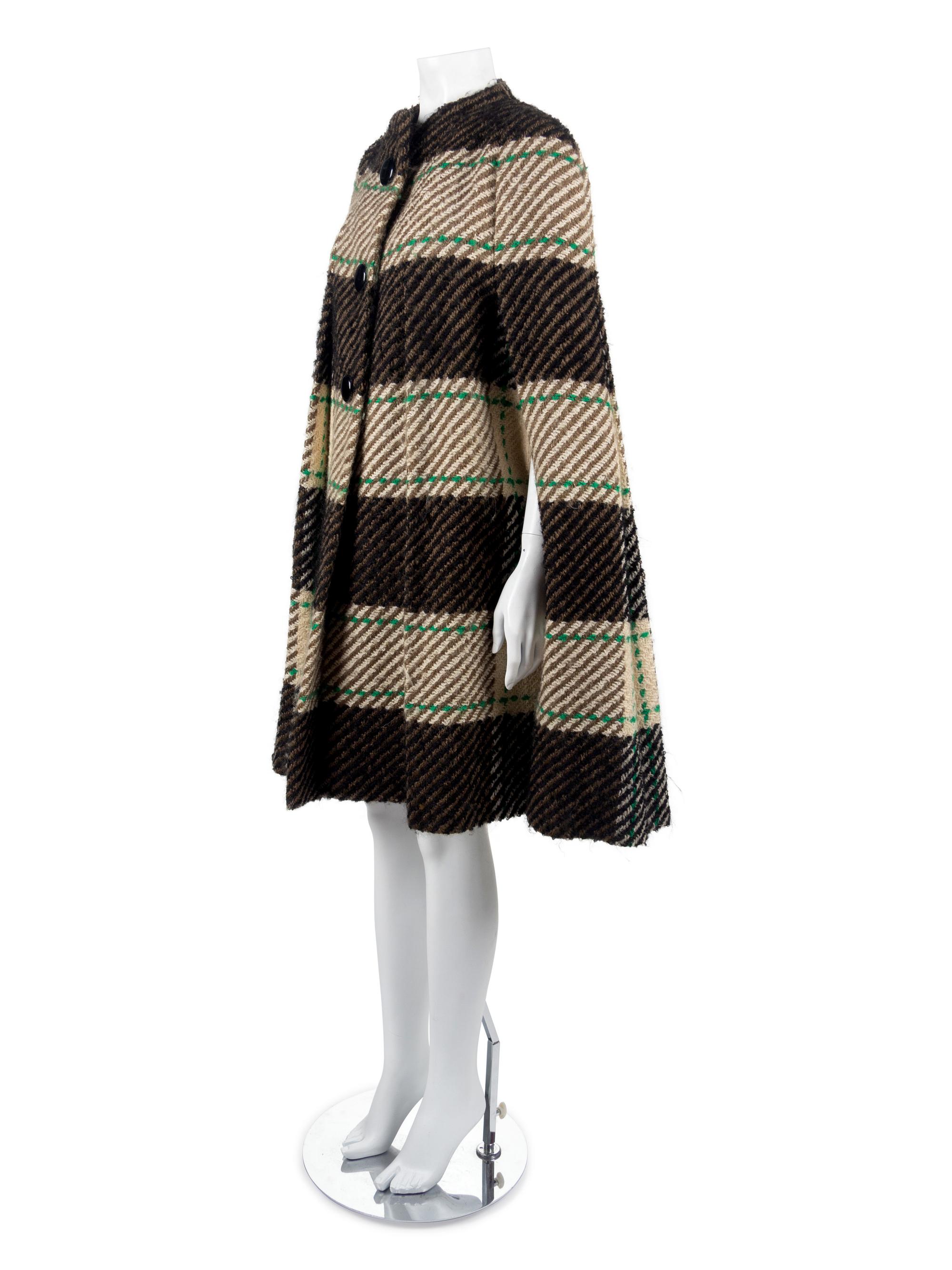 One Norman Norell Coat, One Alberto Fabiani Coat, and One Pauline Trigère Cape, 1960s — Sold to benefit the Art Acquisition Fund at the Indianapolis Museum of Art at Newfield.