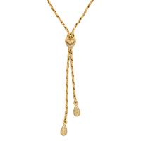 Yellow Gold and Diamond Slide Lariat Necklace