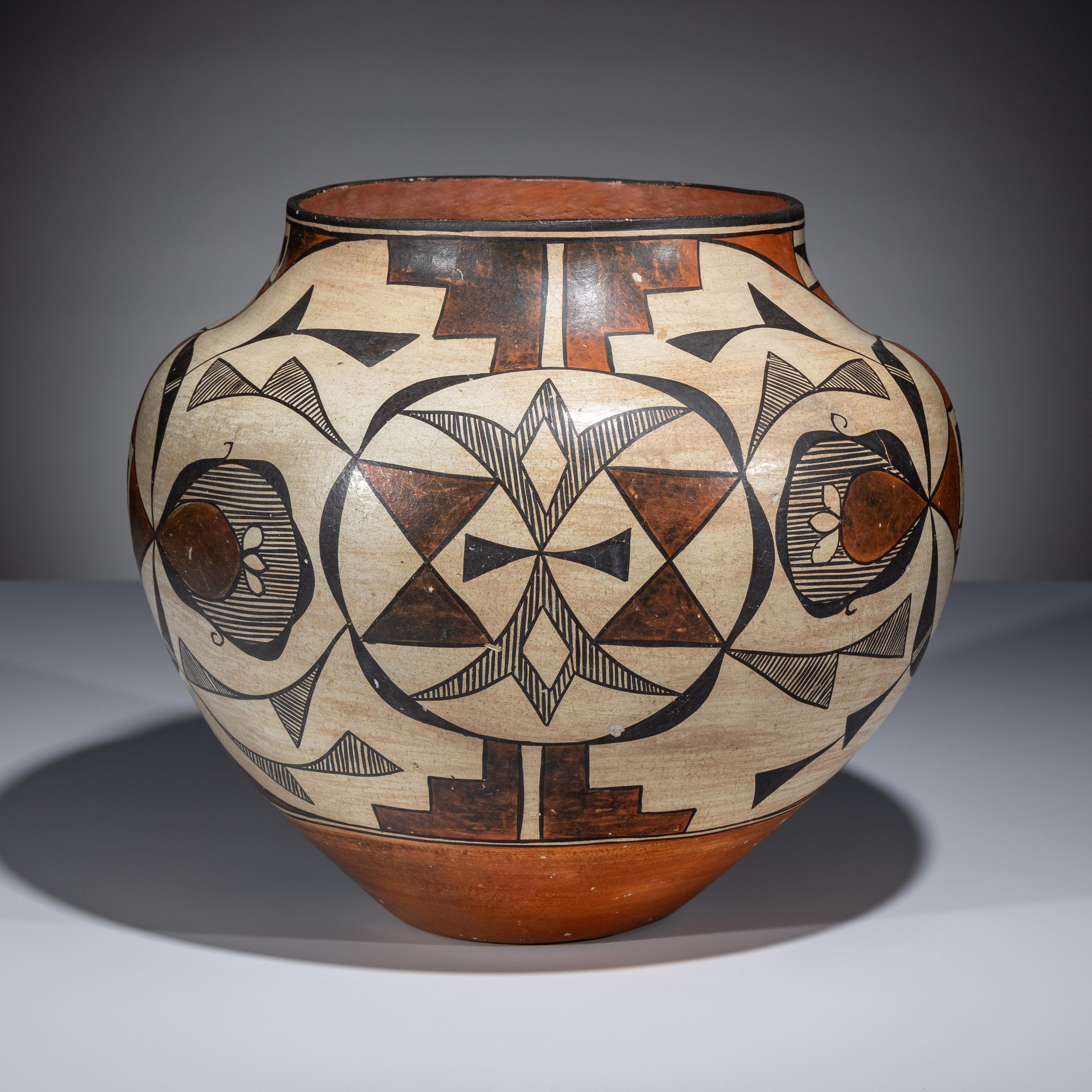 Acoma Polychrome Pottery Jar