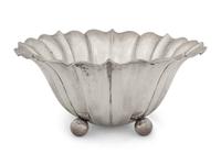 A Continental Silver Fluted Bowl