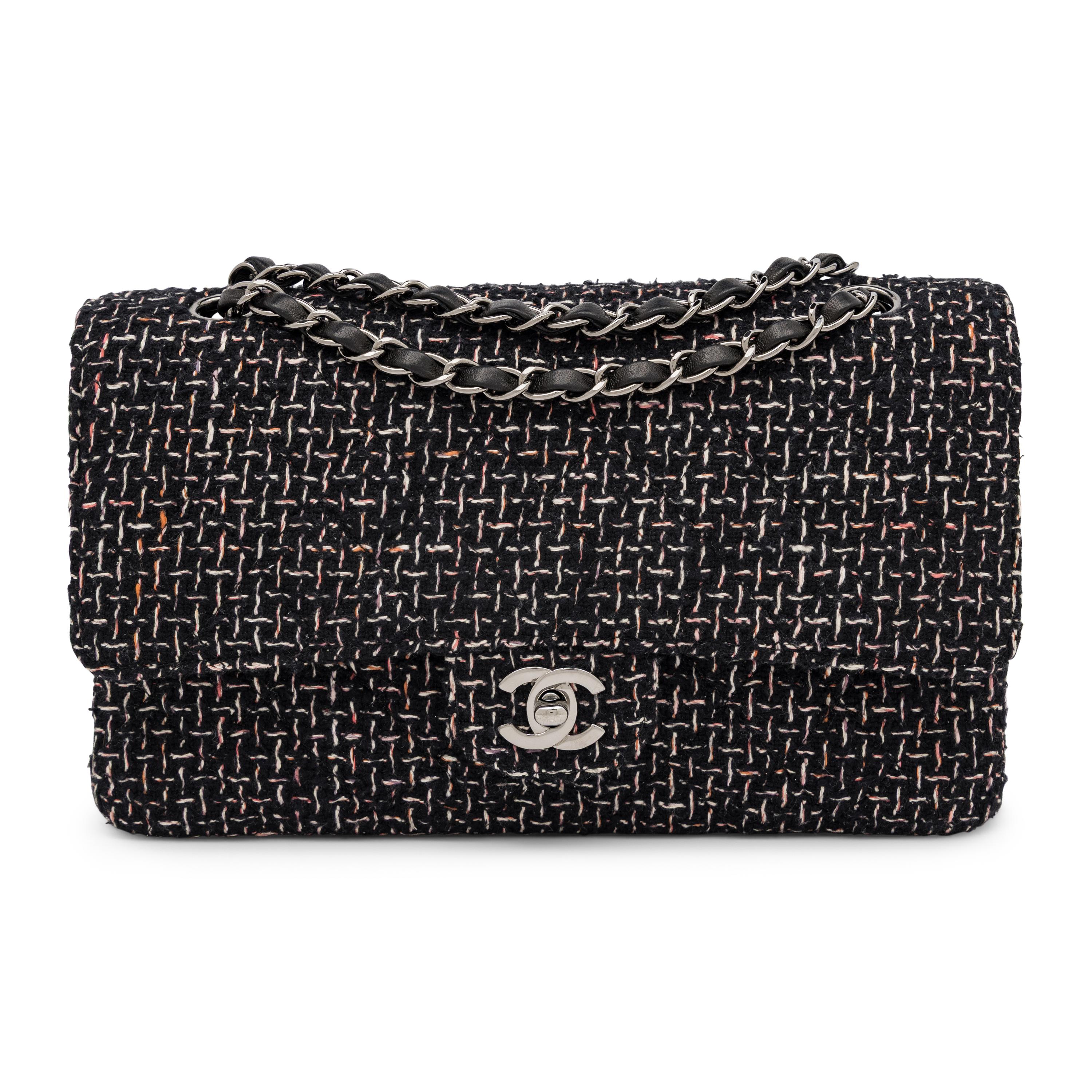 Chanel, Medium Classic Double Flap in Quilted Tweed, Limited Edition