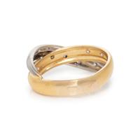 HENRY DANKNER, BICOLOR GOLD AND DIAMOND RING
