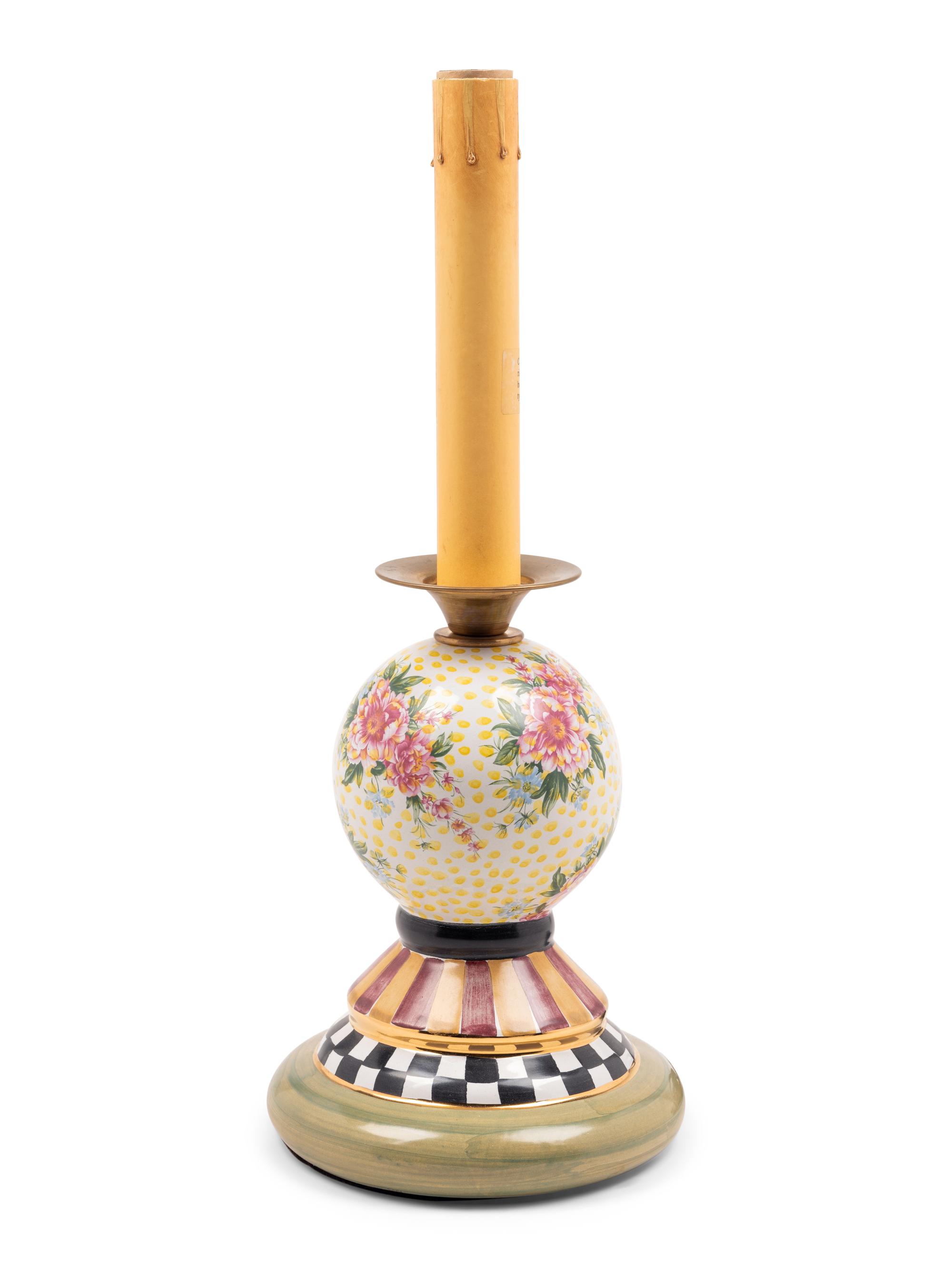 A Mackenzie Childs Marble Collection Desk Lamp