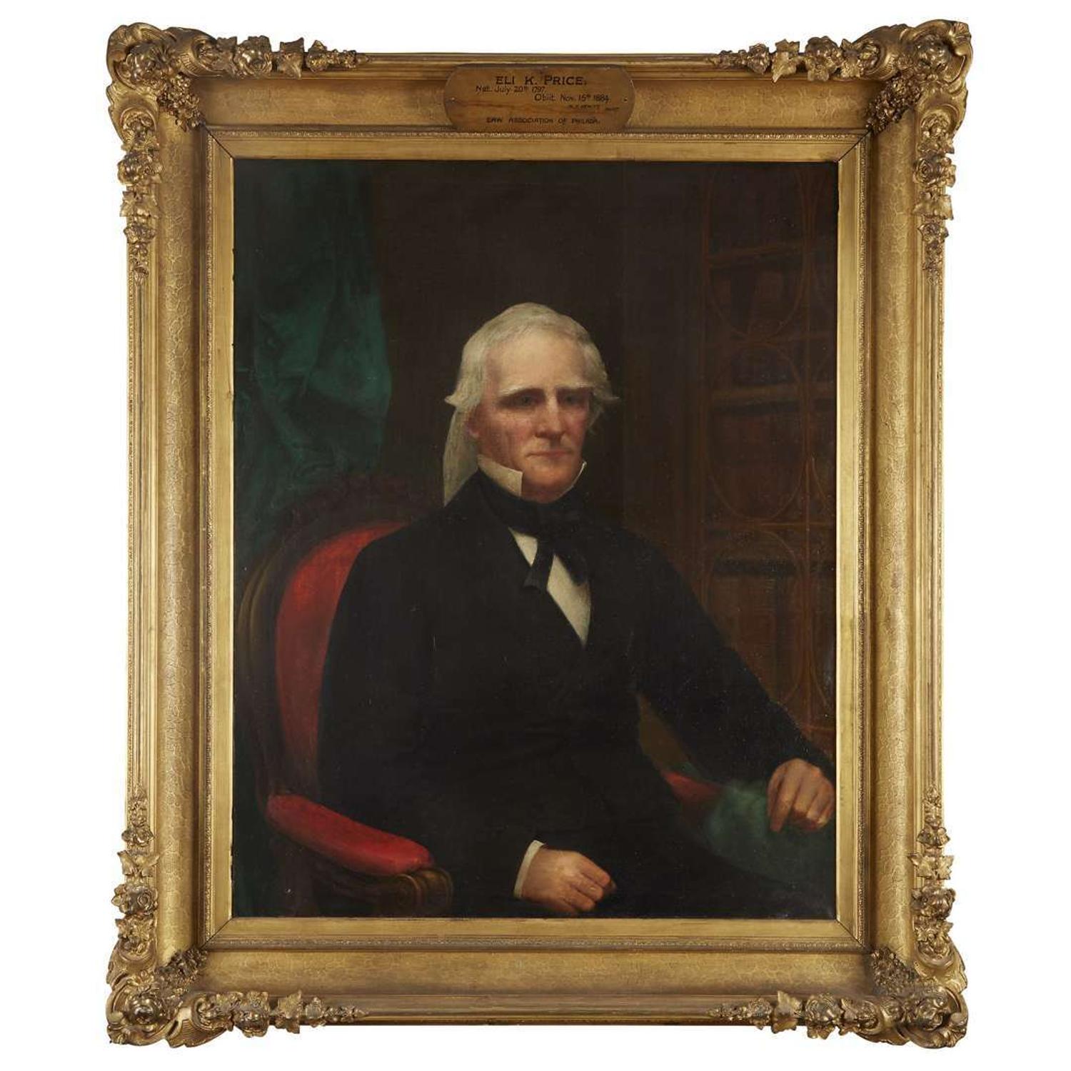 Edward D. Marchant (1806-1887) Portrait of Eli Kirk Price (1797-1884)