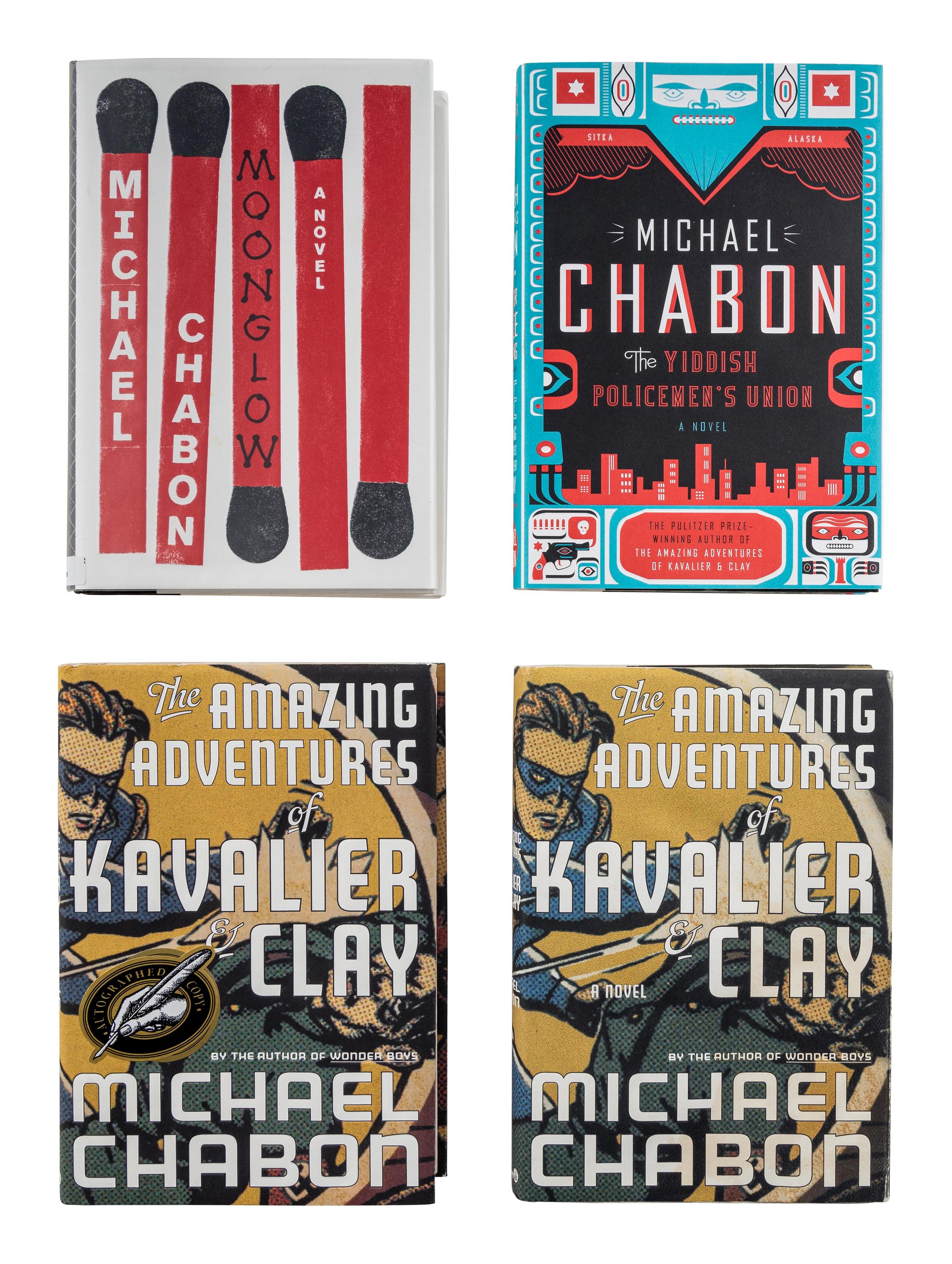 CHABON, Michael (b. 1963). A group of 4 novels by Chabon, comprising: