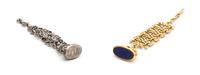 Two Fob Seals, Length of longer overall 5 3/4 inches.
