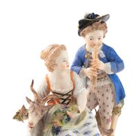 Two Meissen Porcelain Figural Groups
