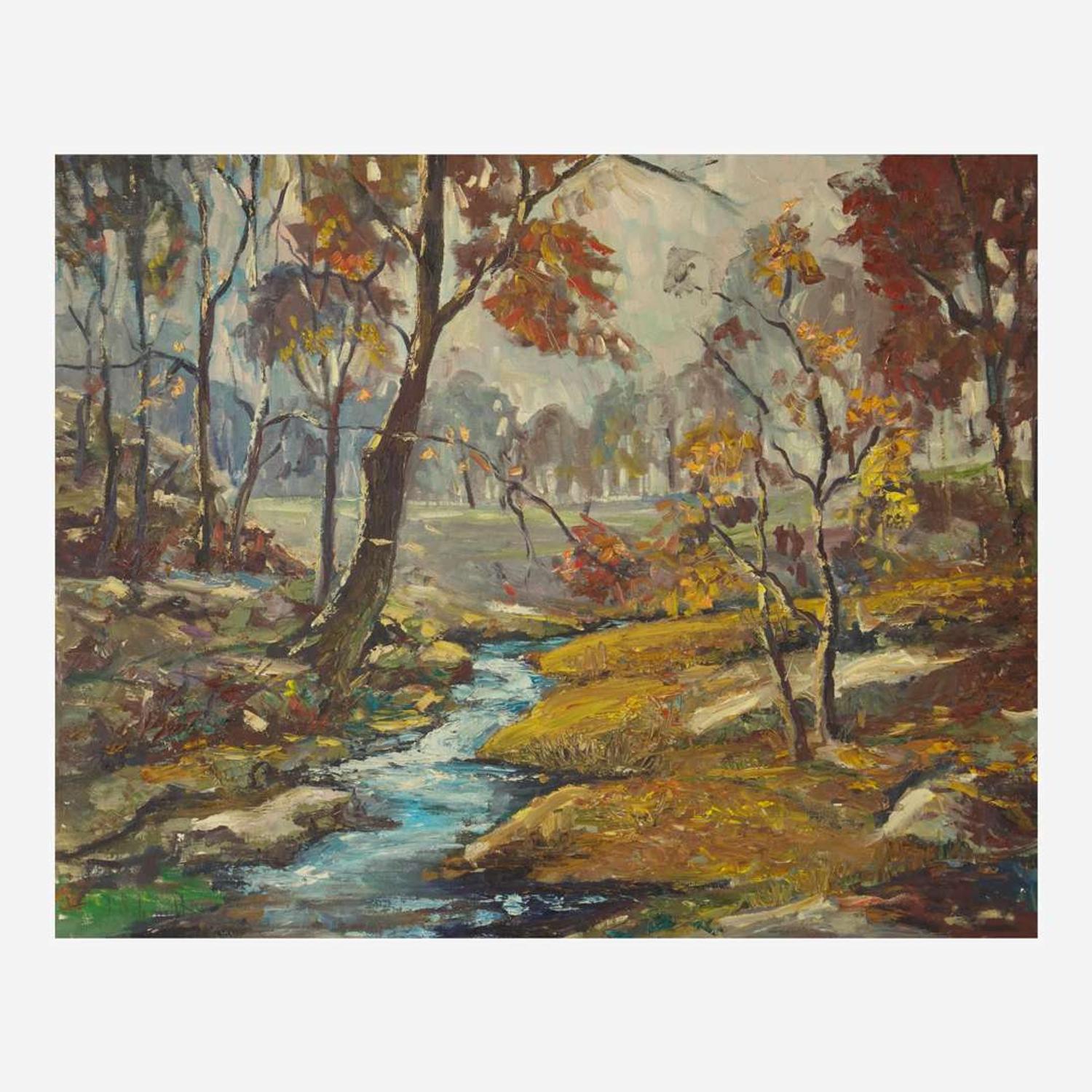 Fran Schmidt (American, 20th Century) Fall Brook