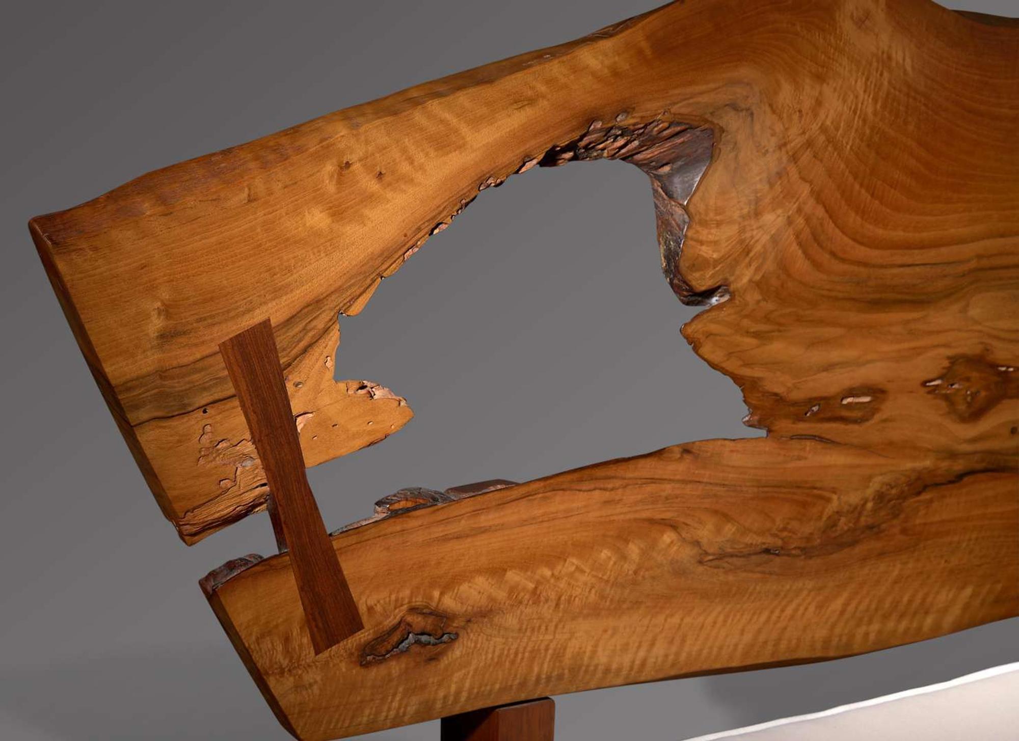 George Nakashima, Exceptional Daybed with Plank Back