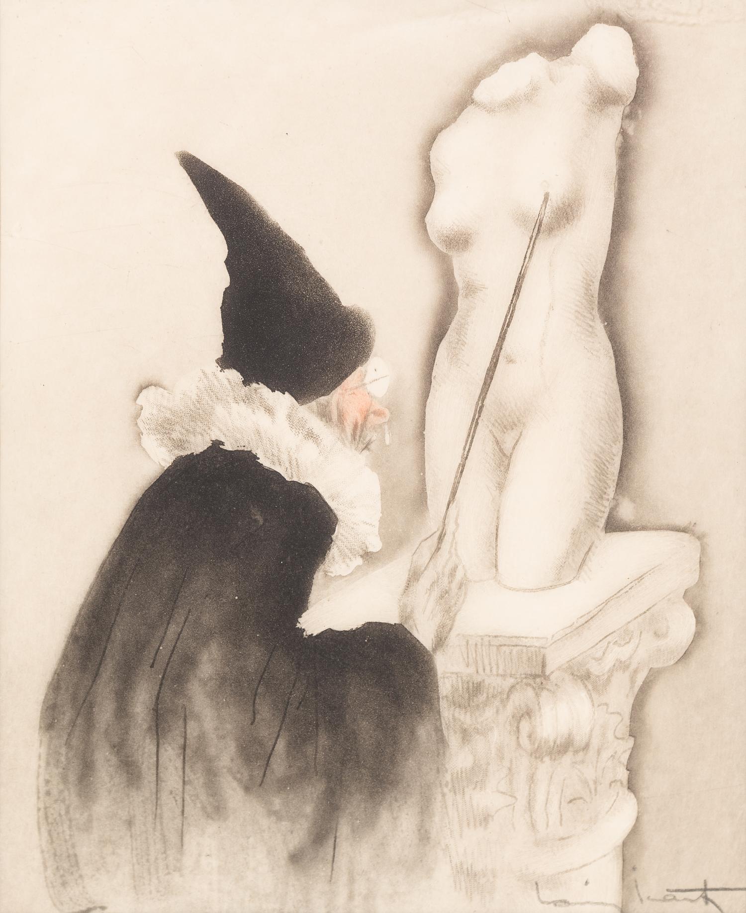 Louis Icart, (French, 1888-1950), Nudes, (four works) 1909