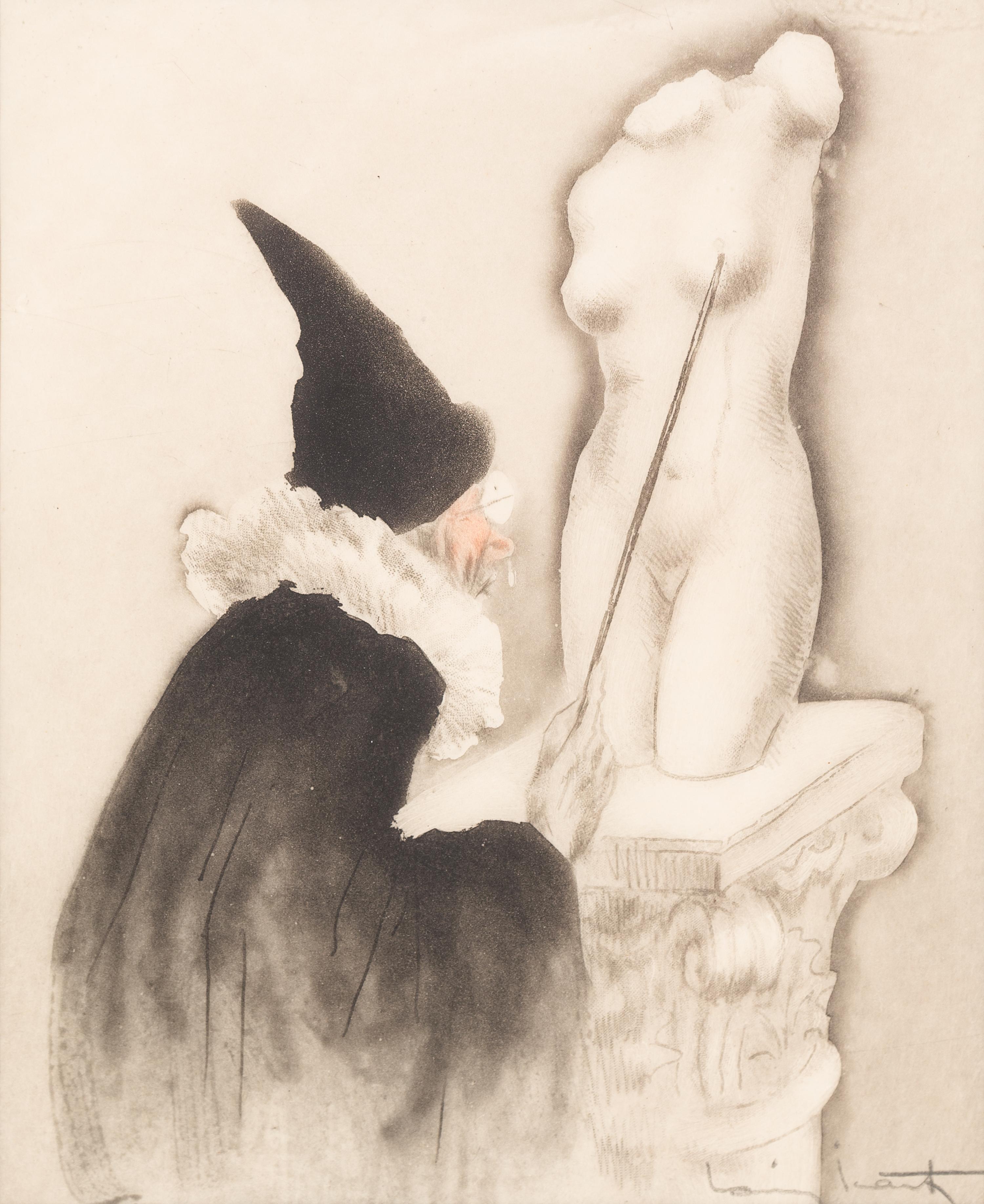 Louis Icart, (French, 1888-1950), Nudes, (four works) 1909