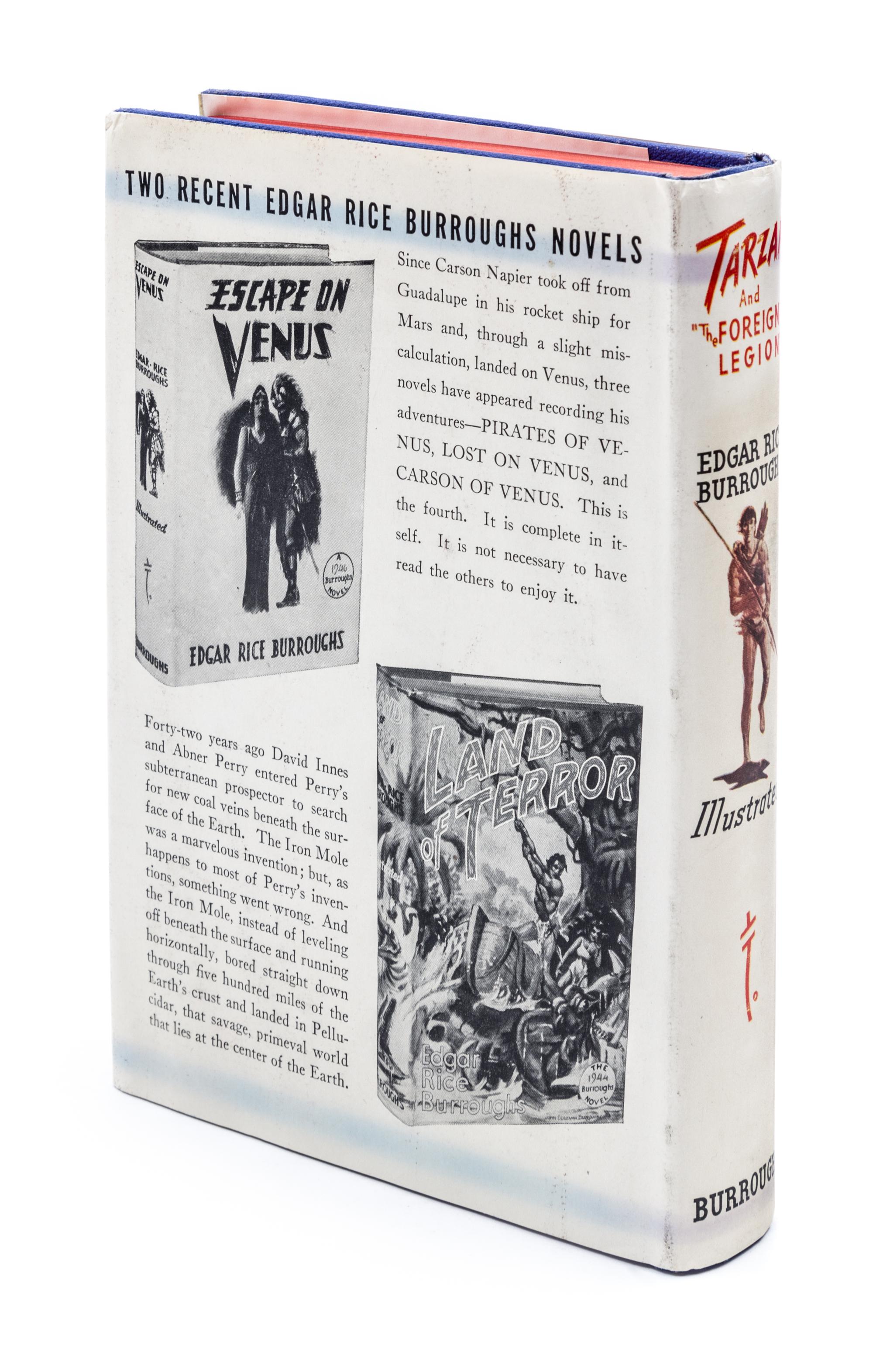 BURROUGHS, EDGAR RICE. Tarzan and "The Foreign Legion." Tarzana, CA, 1947. First edition.