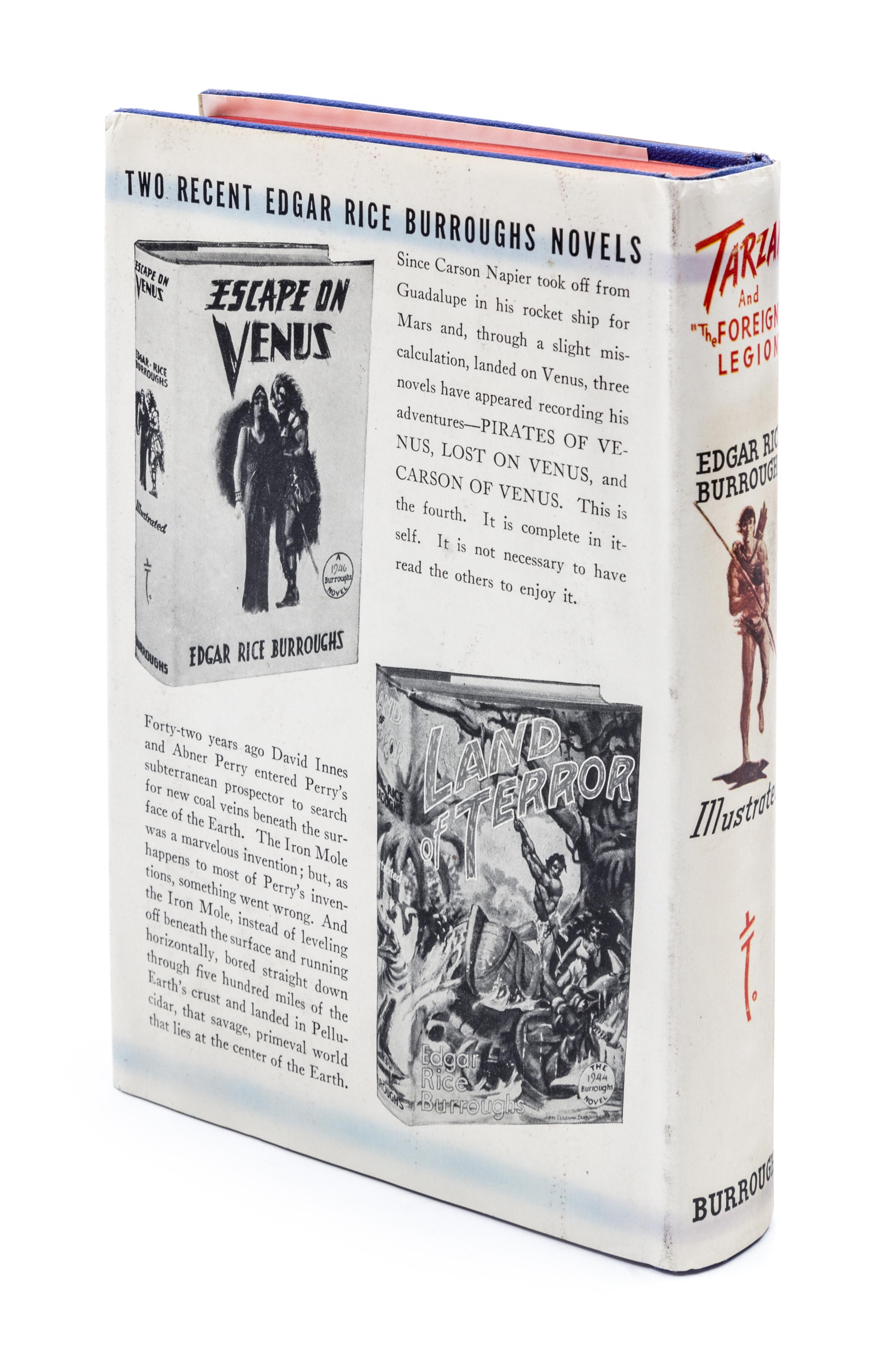 BURROUGHS, EDGAR RICE. Tarzan and "The Foreign Legion." Tarzana, CA, 1947. First edition.