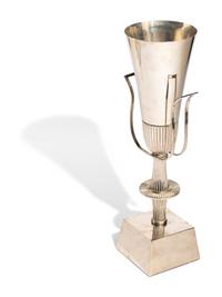 Urn-Shaped Table Lamp for Lightolier's Heritage Silver, c. 1940