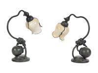A Pair of Counterbalance Desk Lamps