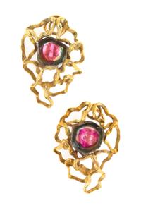 A Collection of Yellow Gold and Polychrome Tourmaline Jewelry, 17.90 dwts.