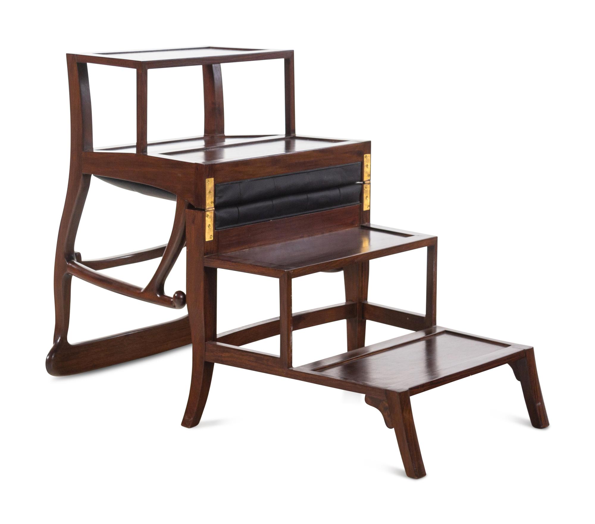 A Mahogany Metamorphic Library Chair