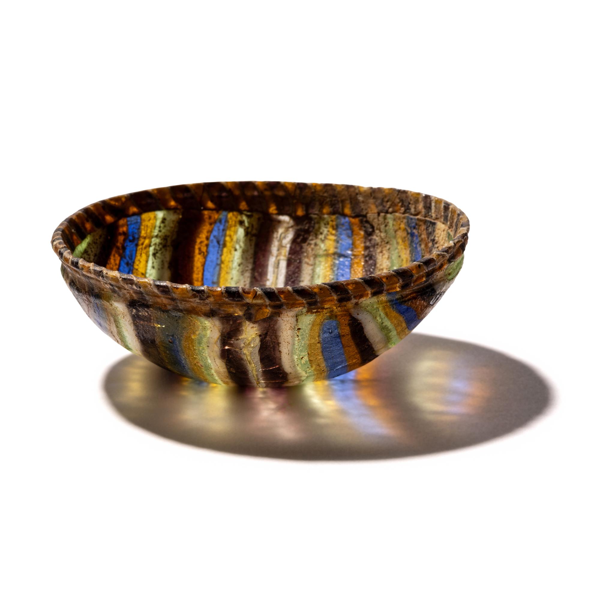 A Roman Ribbon Glass Dish